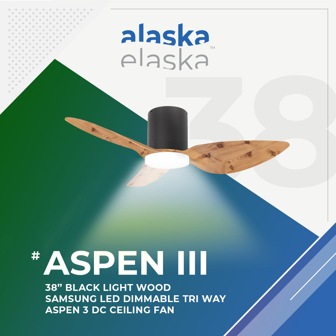 Alaska ASPEN III 38"/50" DC Ceiling Fan