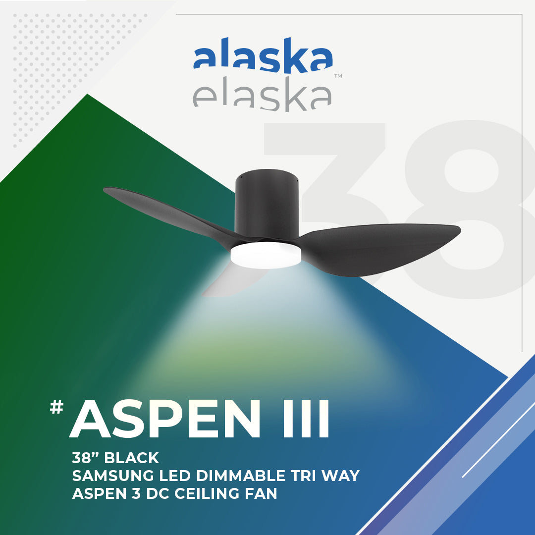 Alaska ASPEN III 38"/50" DC Ceiling Fan