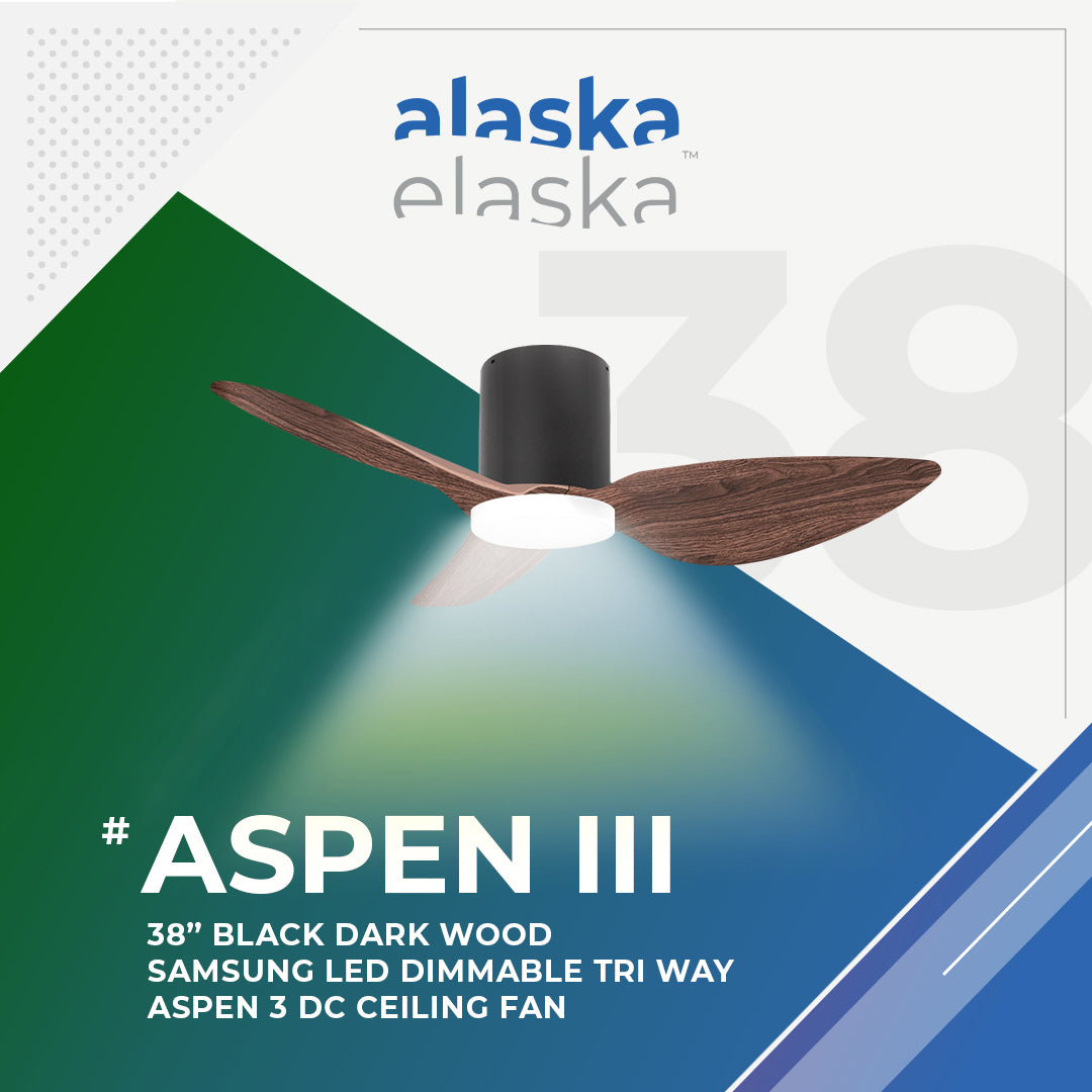 Alaska ASPEN III 38"/50" DC Ceiling Fan