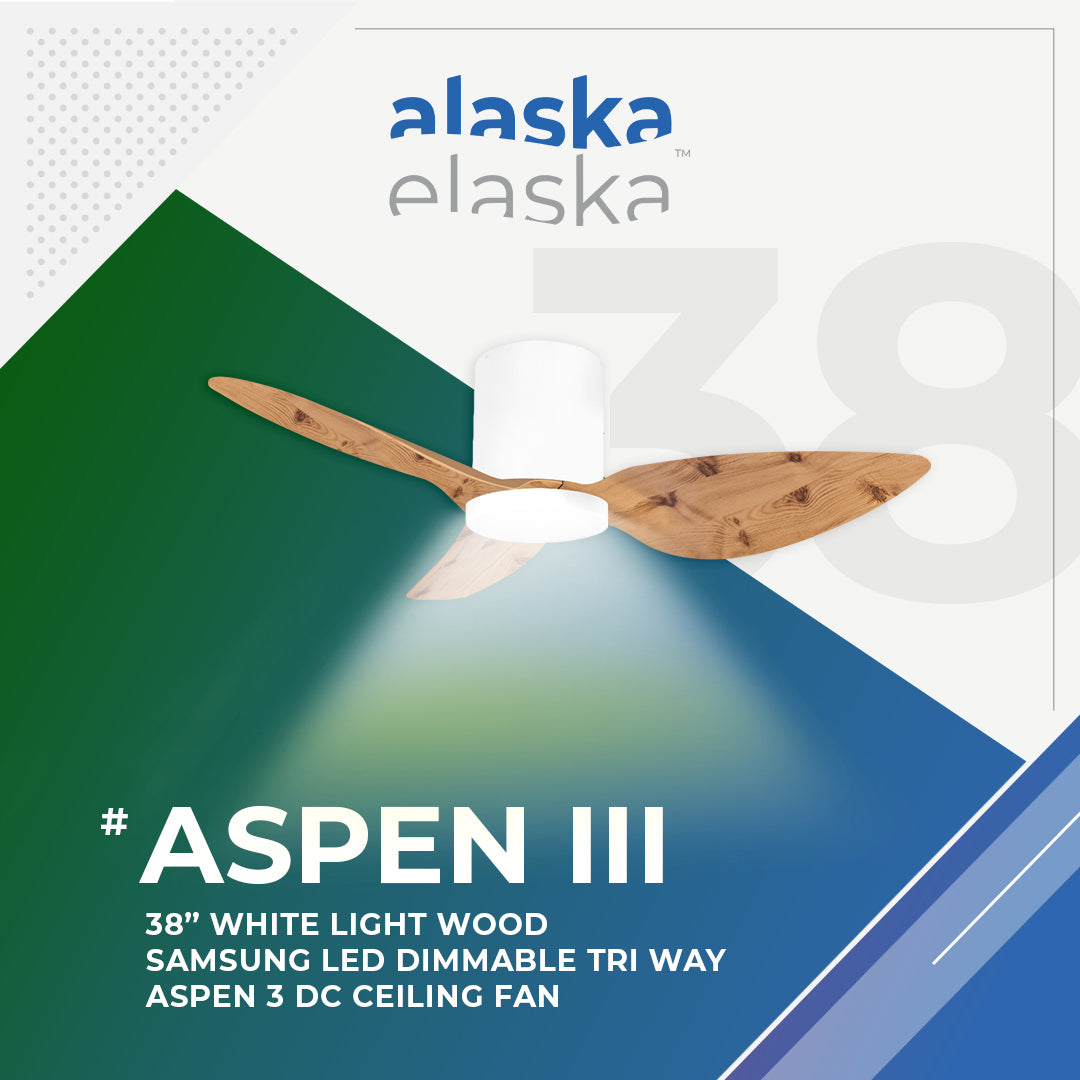 Alaska ASPEN III 38"/50" DC Ceiling Fan