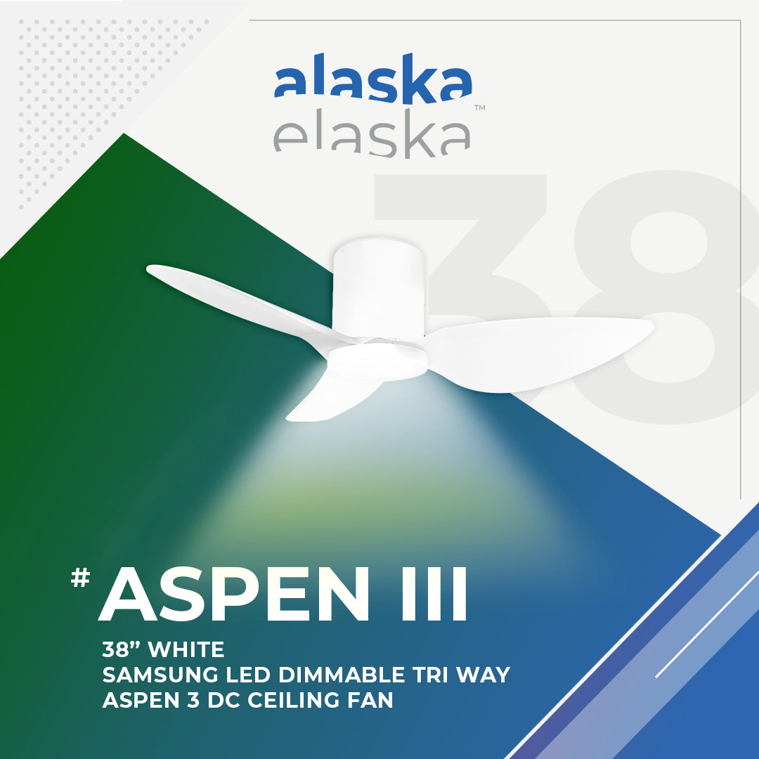 Alaska ASPEN III 38"/50" DC Ceiling Fan