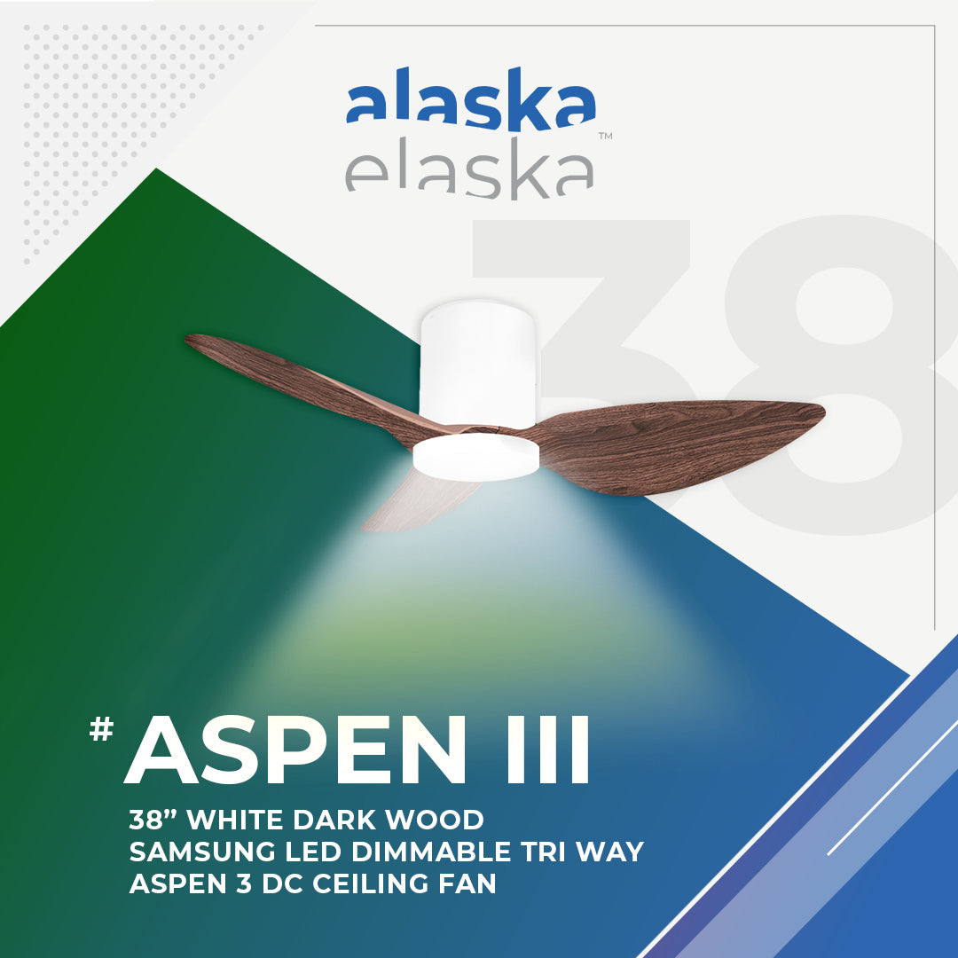 Alaska ASPEN III 38"/50" DC Ceiling Fan