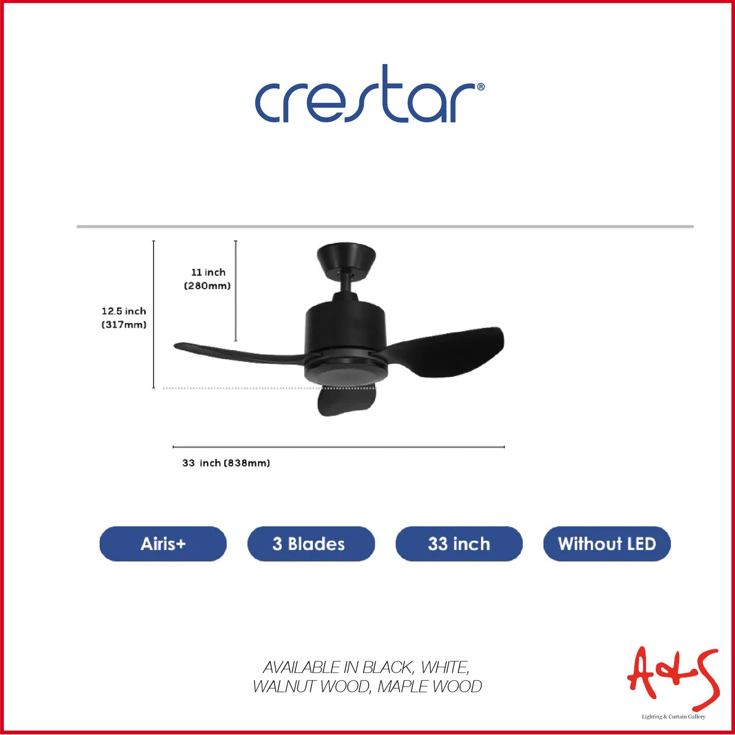 Crestar Airis+ Smart DC Ceiling Fan