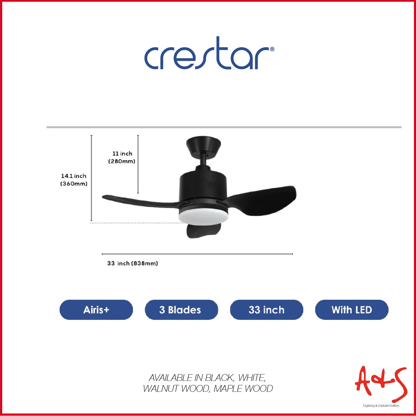 Crestar Airis+ Smart DC Ceiling Fan