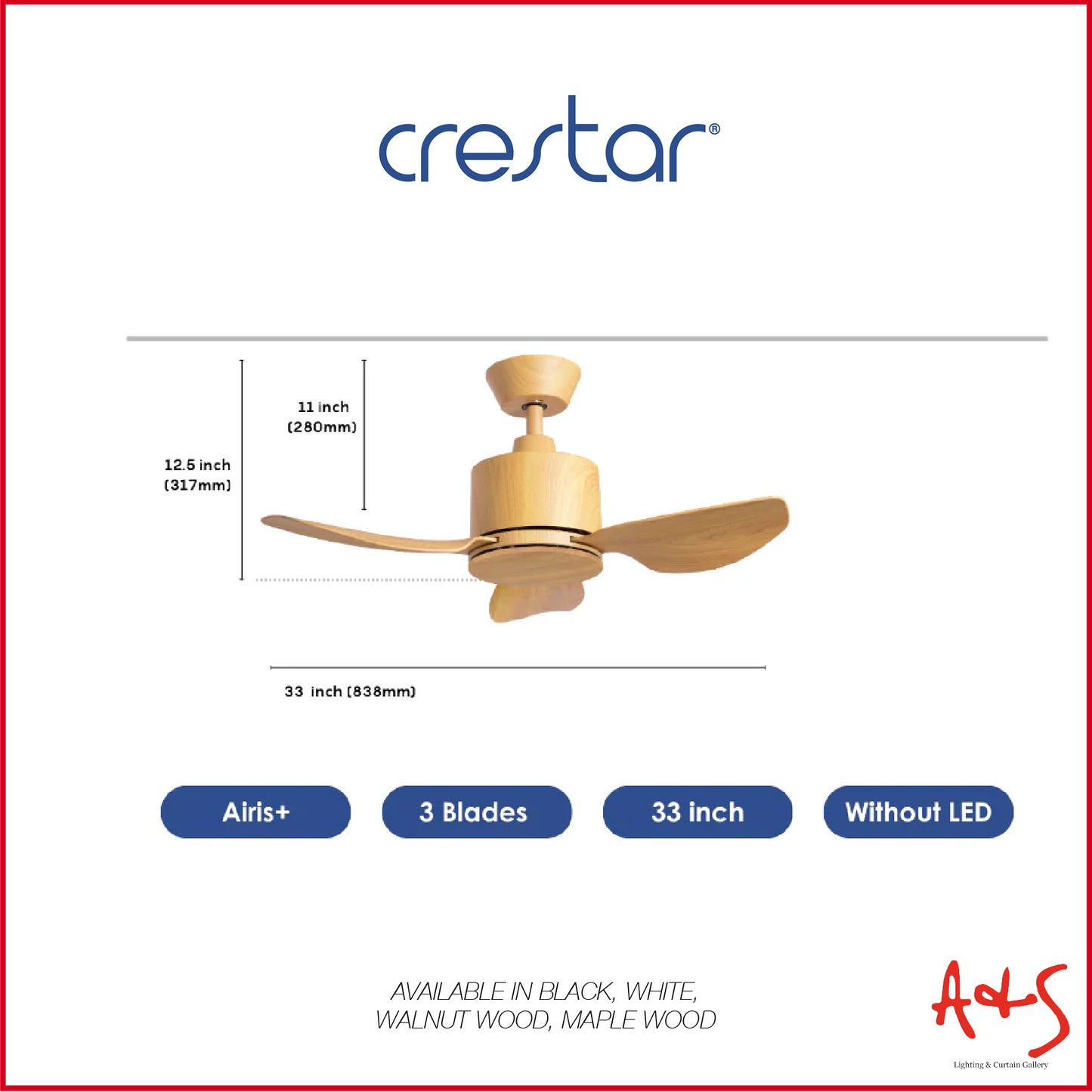 Crestar Airis+ Smart DC Ceiling Fan