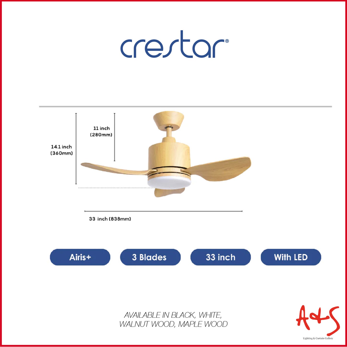 Crestar Airis+ Smart DC Ceiling Fan