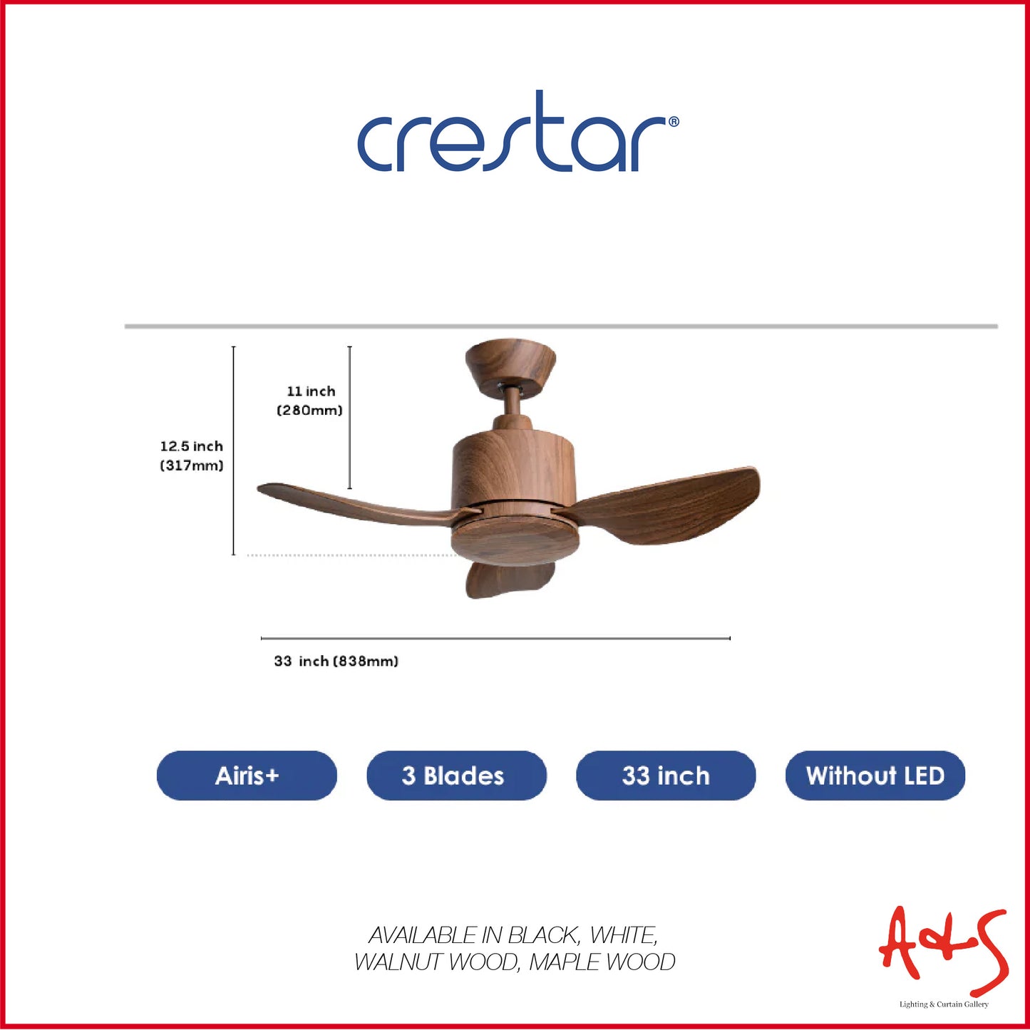 Crestar Airis+ Smart DC Ceiling Fan