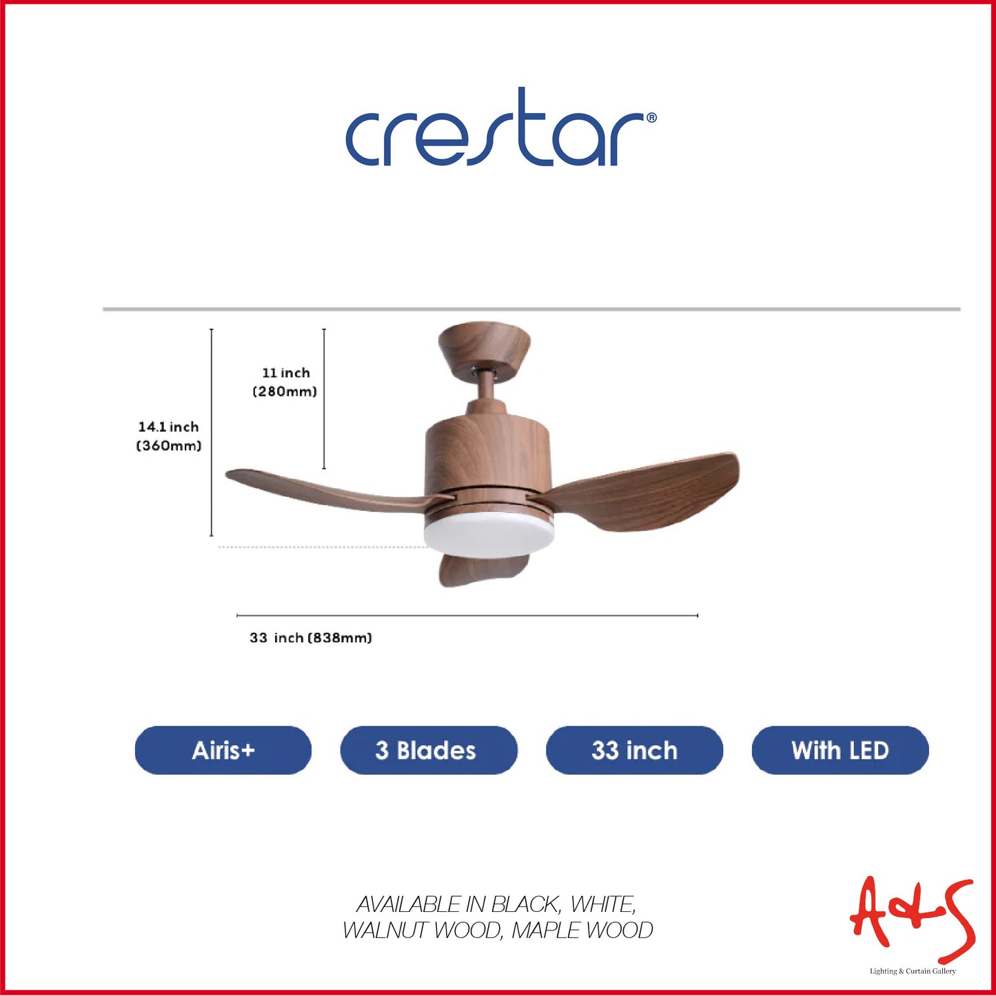Crestar Airis+ Smart DC Ceiling Fan