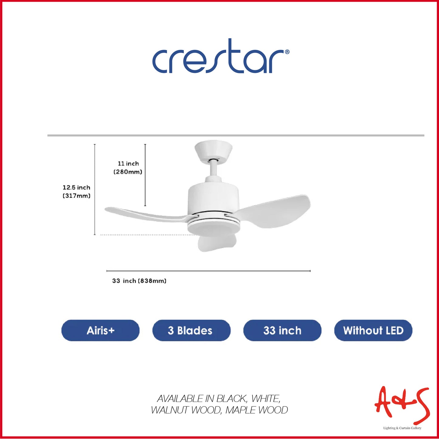 Crestar Airis+ Smart DC Ceiling Fan