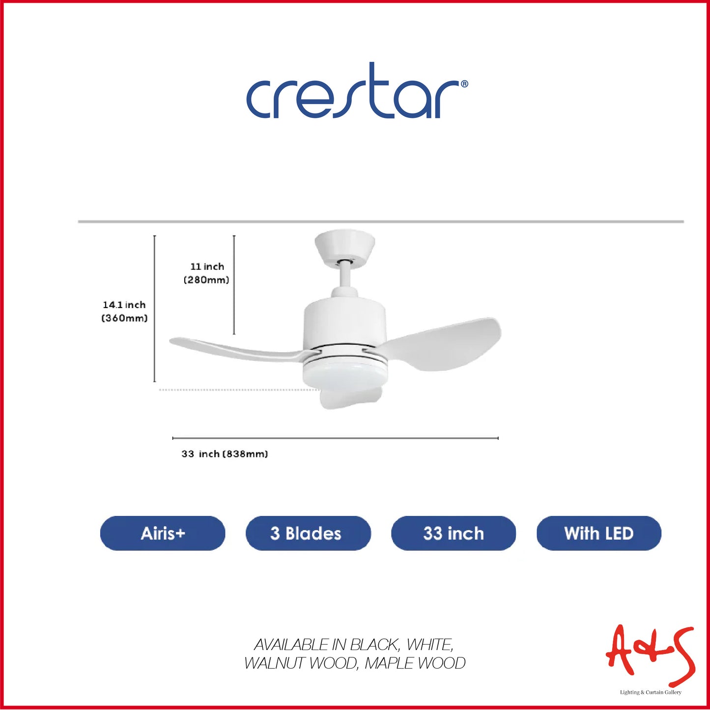 Crestar Airis+ Smart DC Ceiling Fan