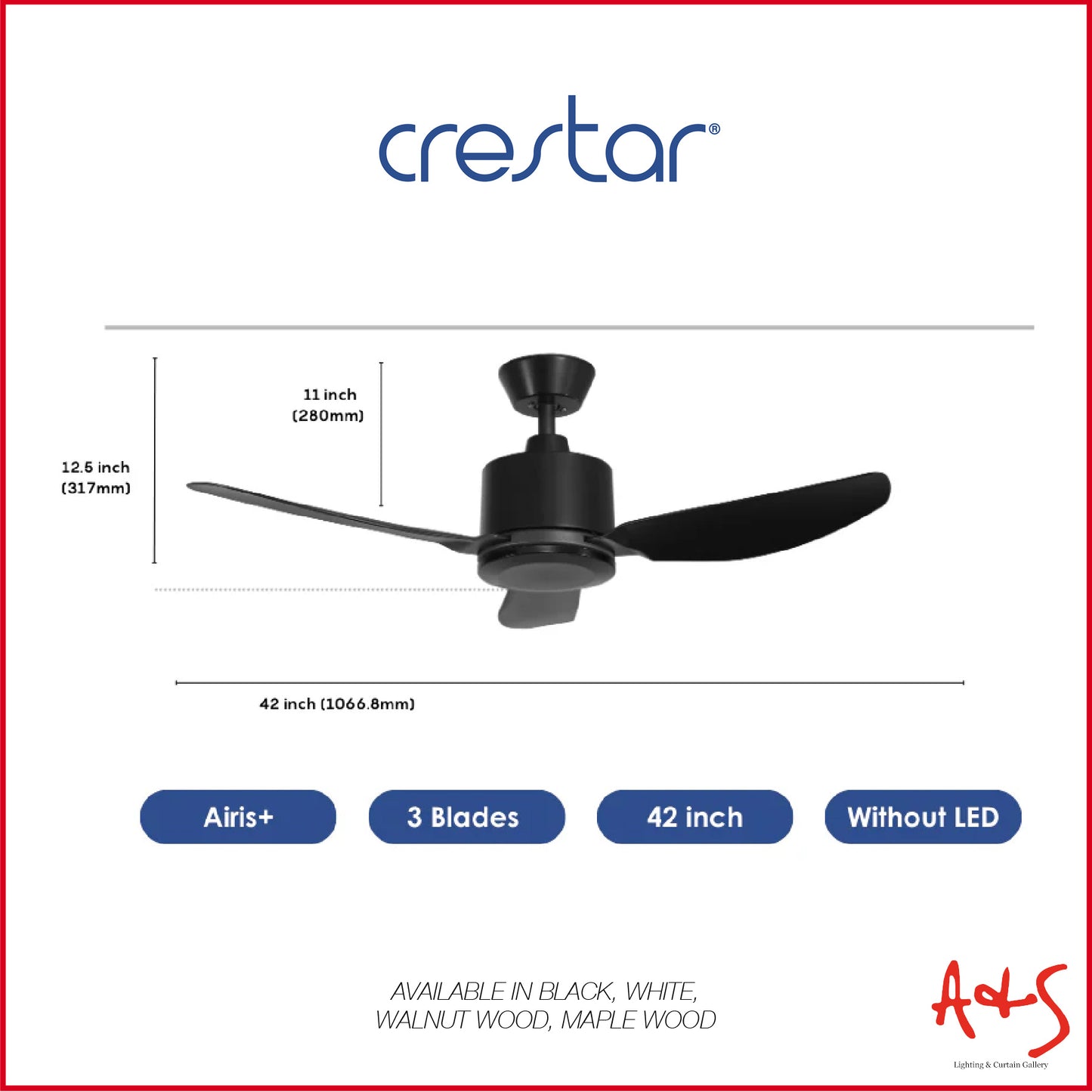 Crestar Airis+ Smart DC Ceiling Fan