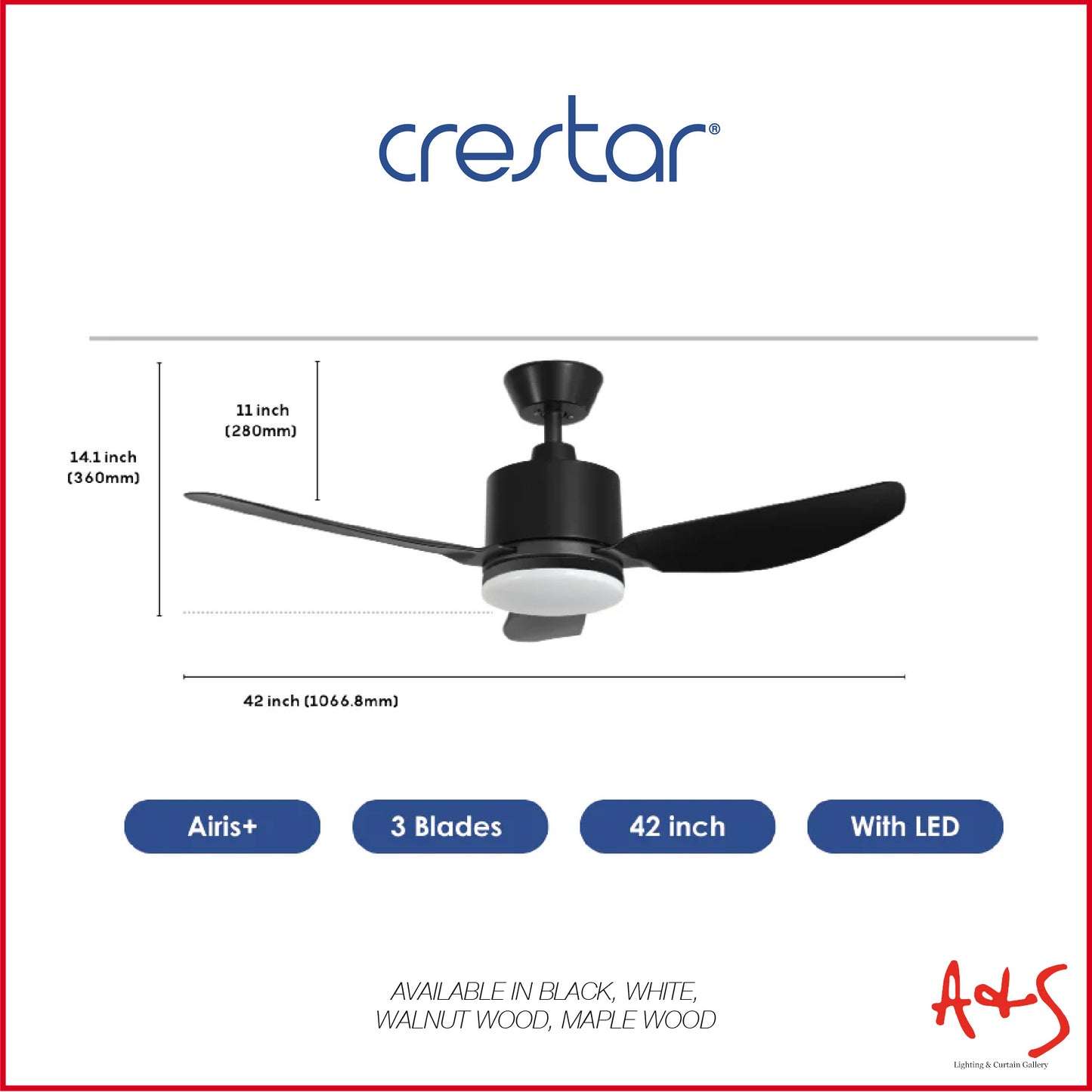 Crestar Airis+ Smart DC Ceiling Fan
