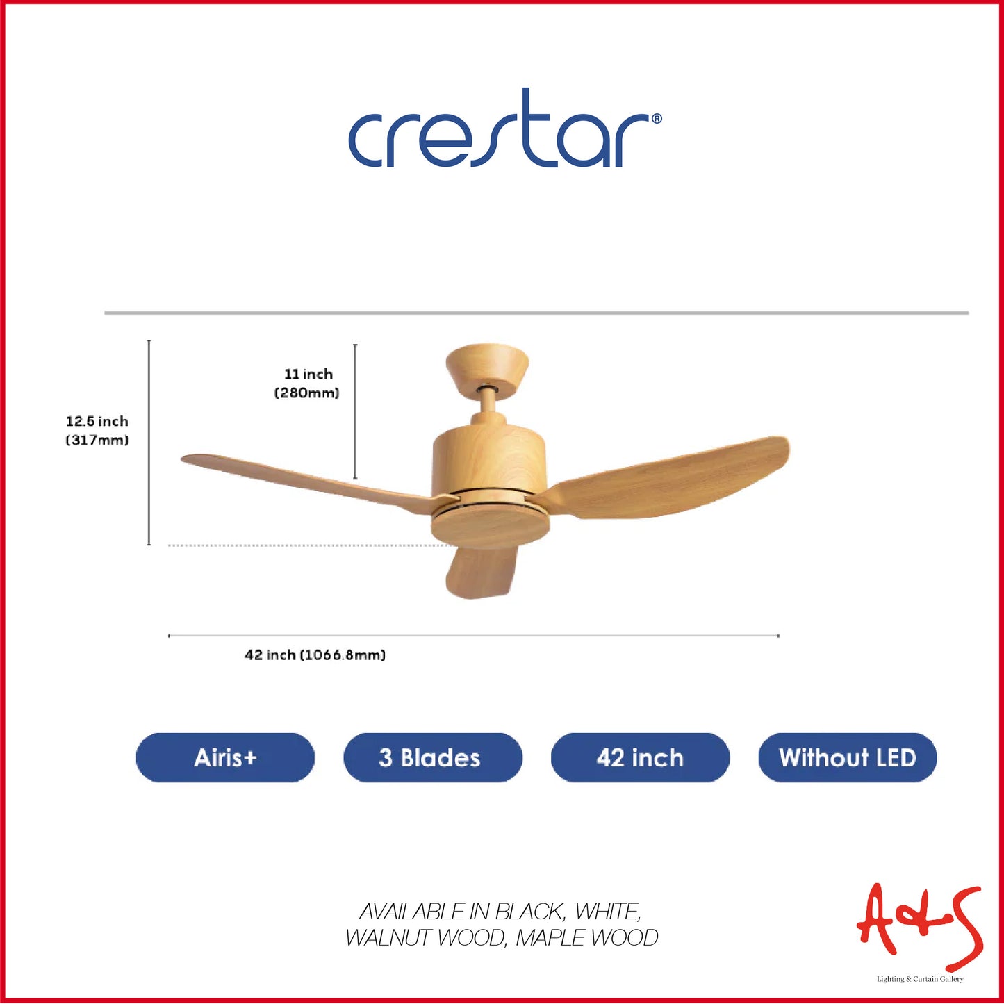 Crestar Airis+ Smart DC Ceiling Fan