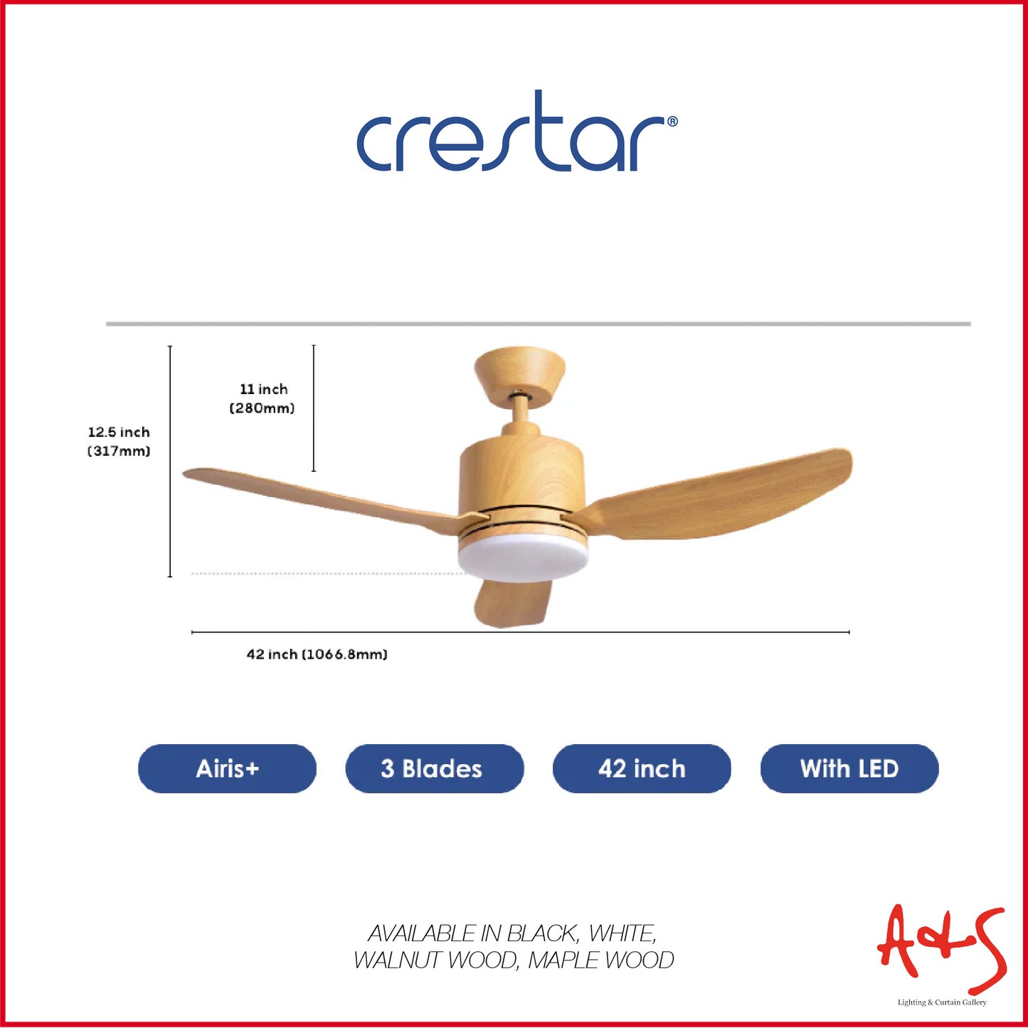 Crestar Airis+ Smart DC Ceiling Fan