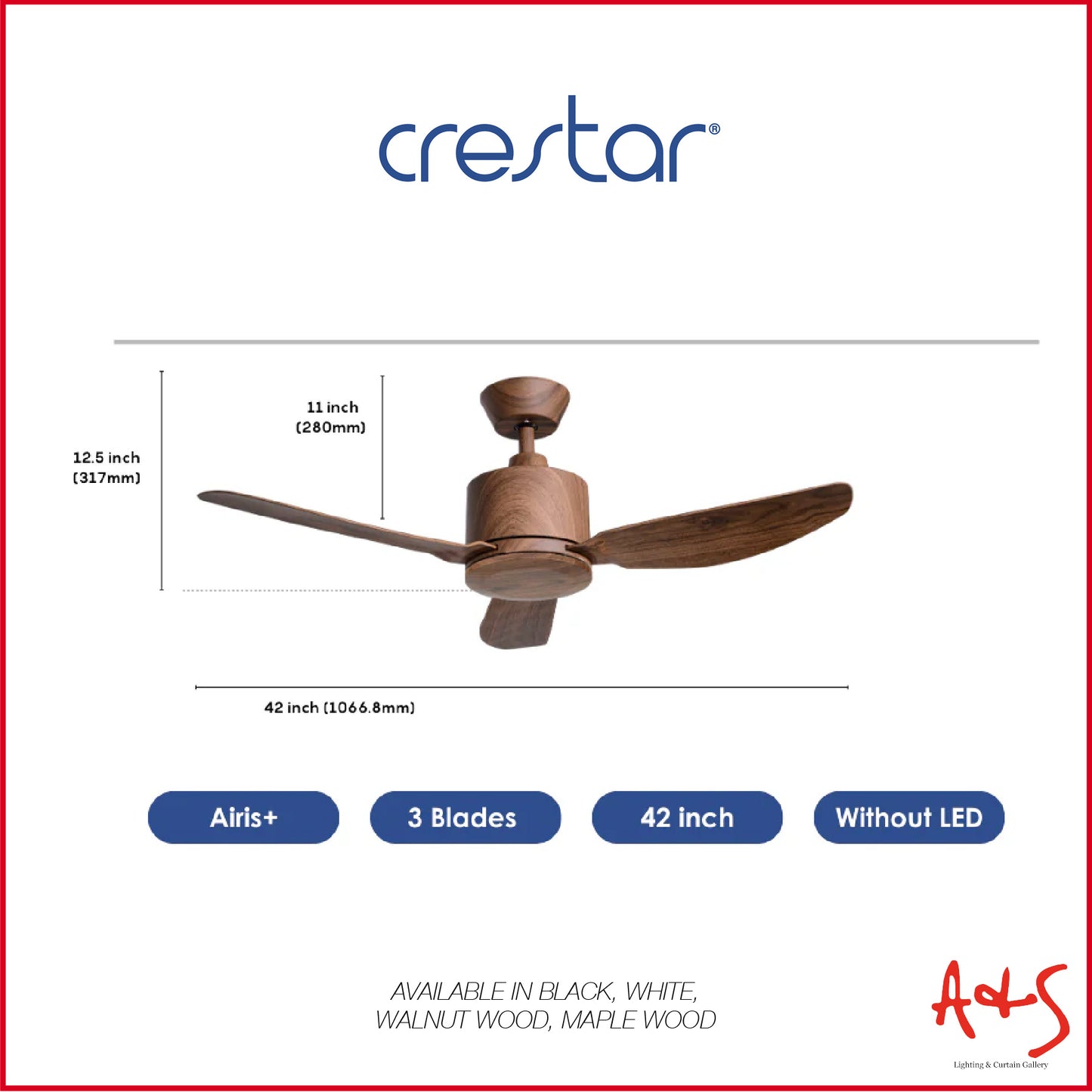 Crestar Airis+ Smart DC Ceiling Fan