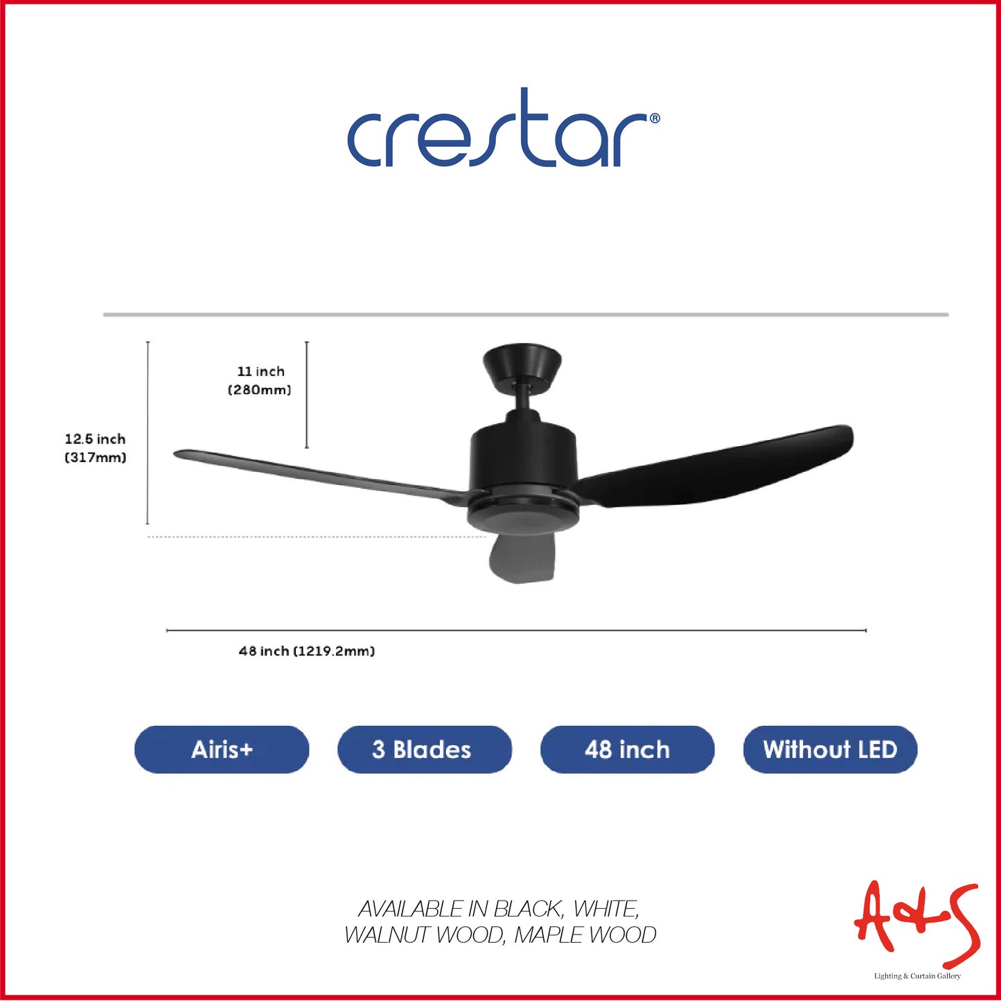Crestar Airis+ Smart DC Ceiling Fan