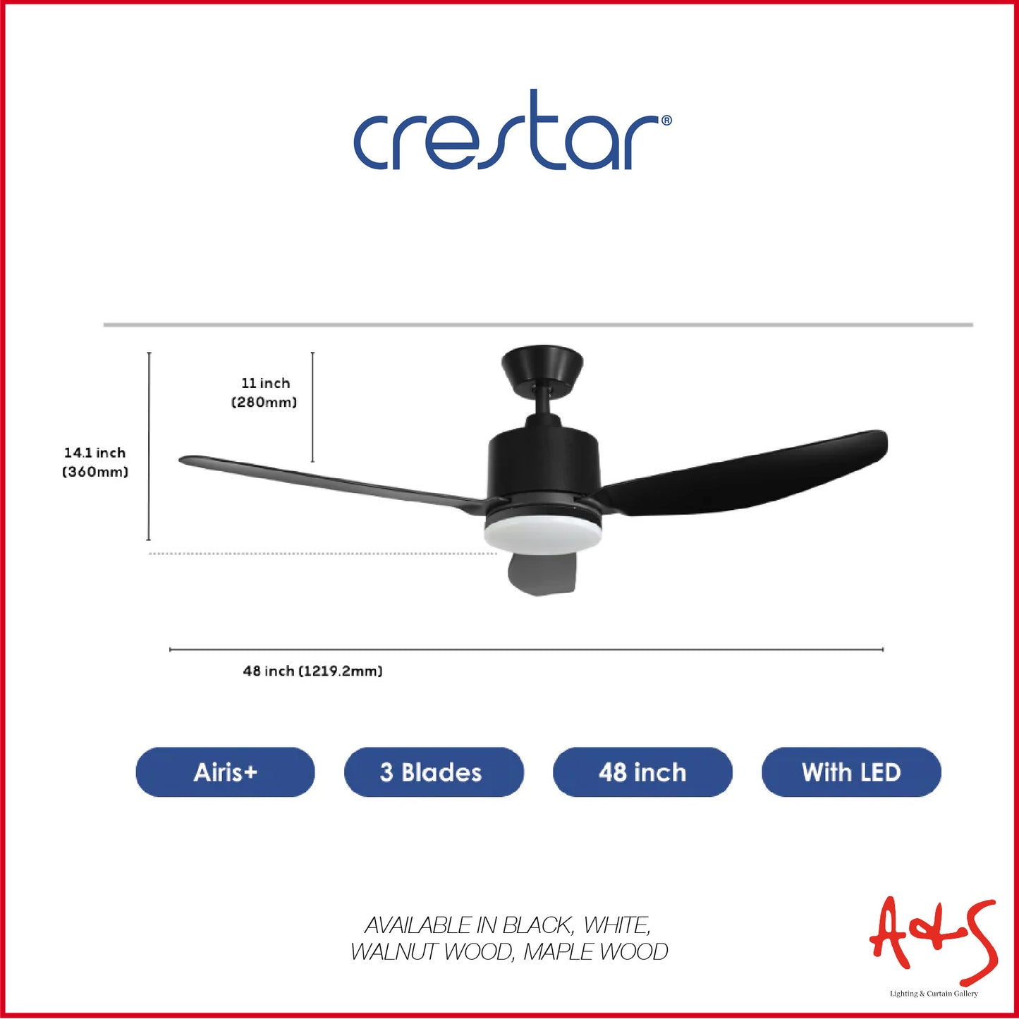 Crestar Airis+ Smart DC Ceiling Fan