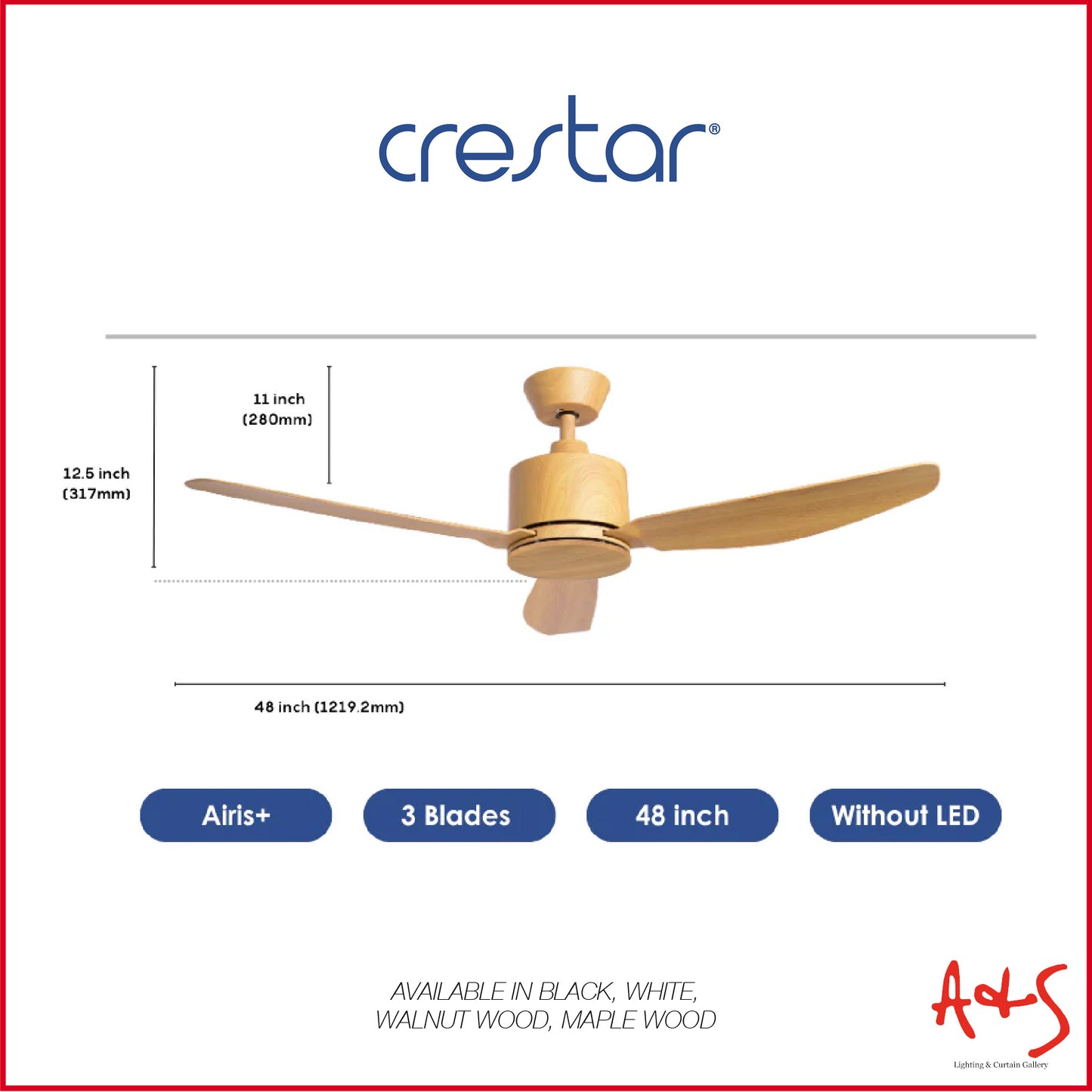 Crestar Airis+ Smart DC Ceiling Fan
