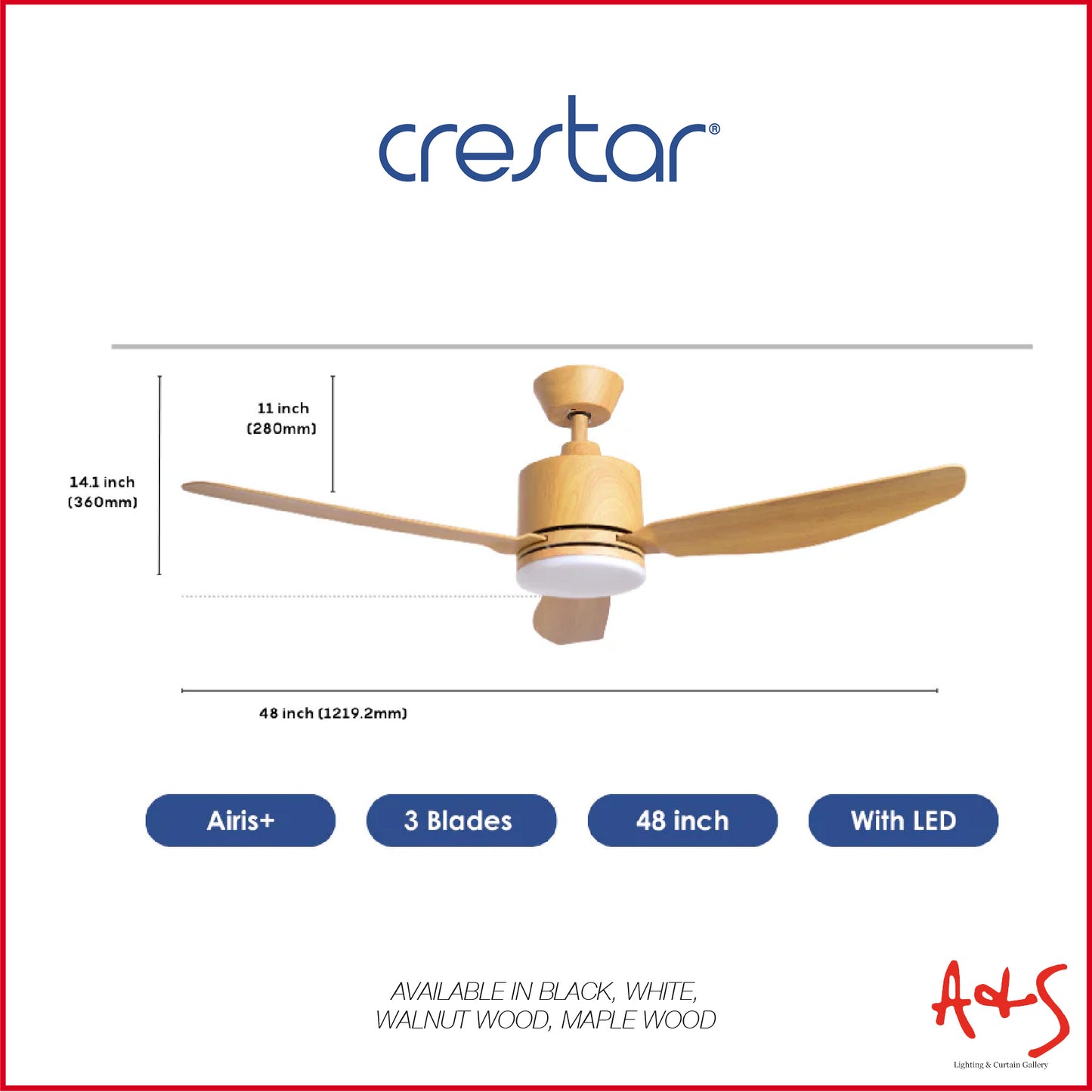 Crestar Airis+ Smart DC Ceiling Fan