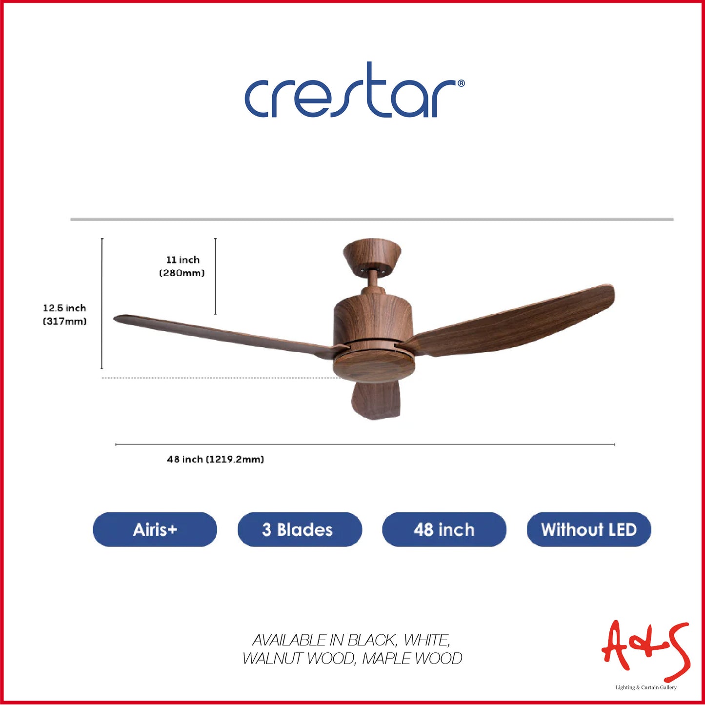 Crestar Airis+ Smart DC Ceiling Fan