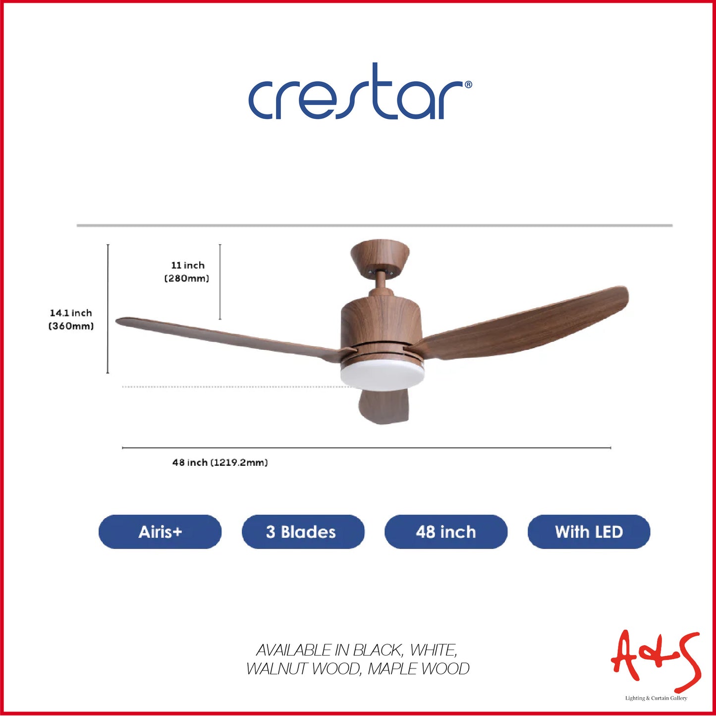 Crestar Airis+ Smart DC Ceiling Fan