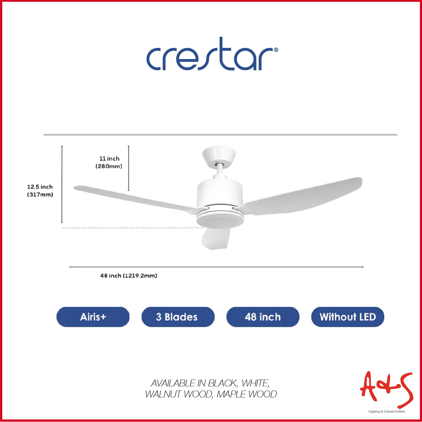 Crestar Airis+ Smart DC Ceiling Fan