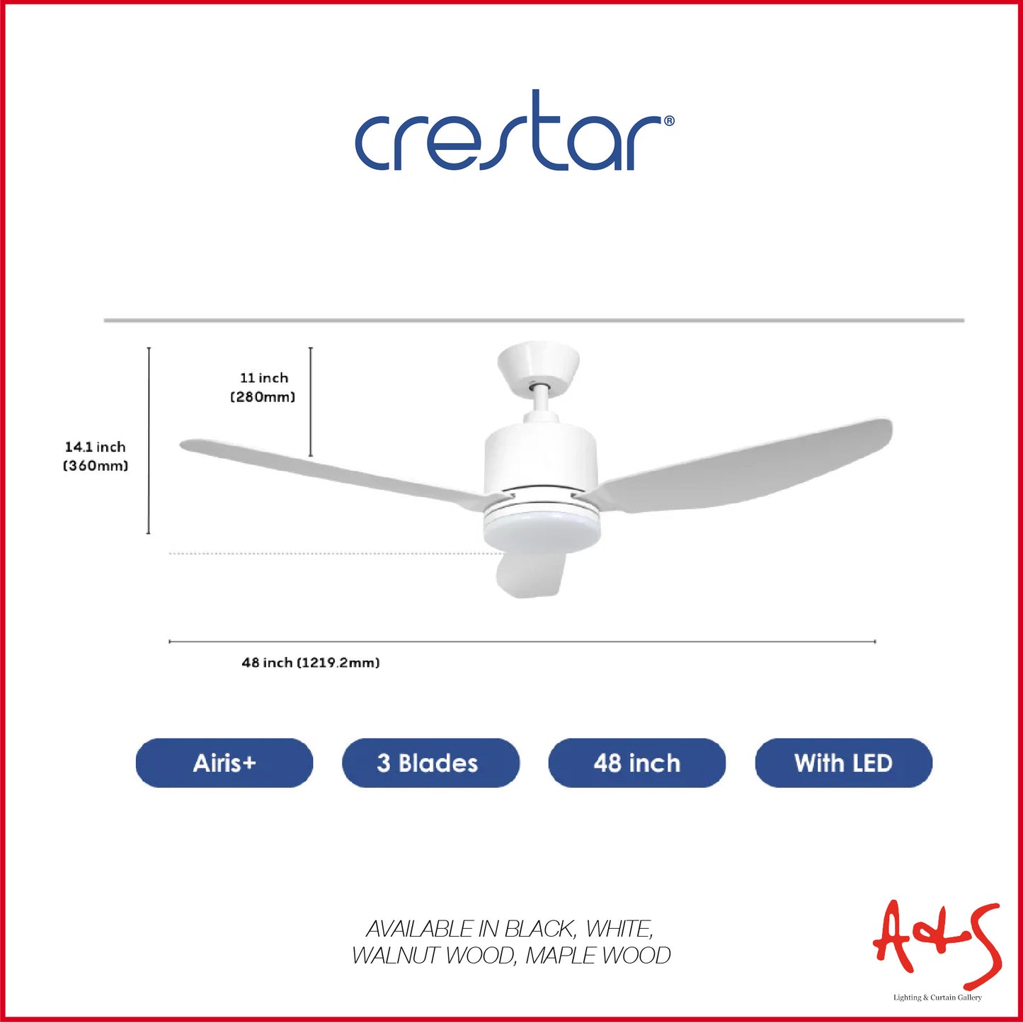 Crestar Airis+ Smart DC Ceiling Fan
