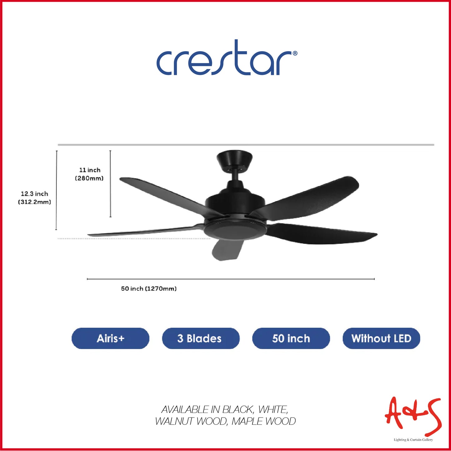 Crestar Airis+ Smart DC Ceiling Fan