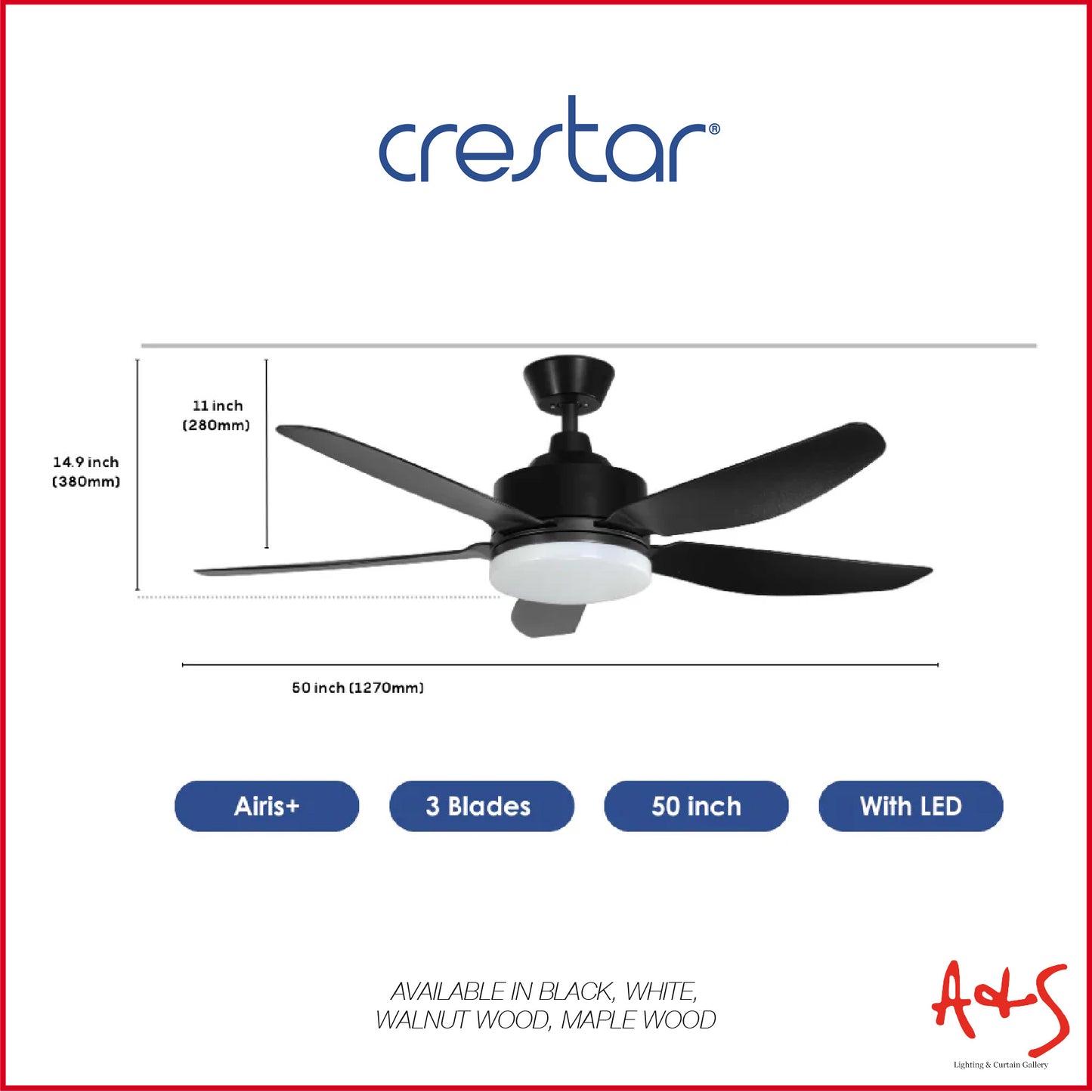 Crestar Airis+ Smart DC Ceiling Fan