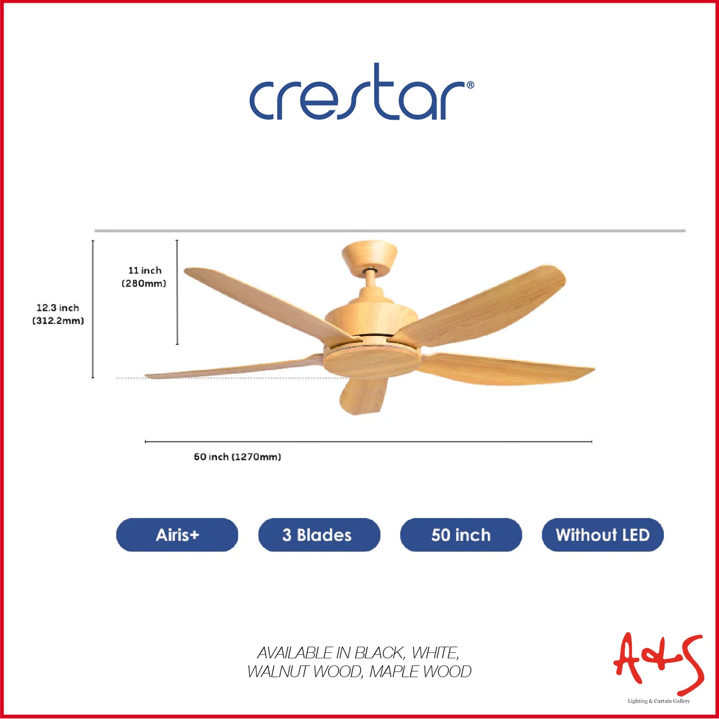 Crestar Airis+ Smart DC Ceiling Fan