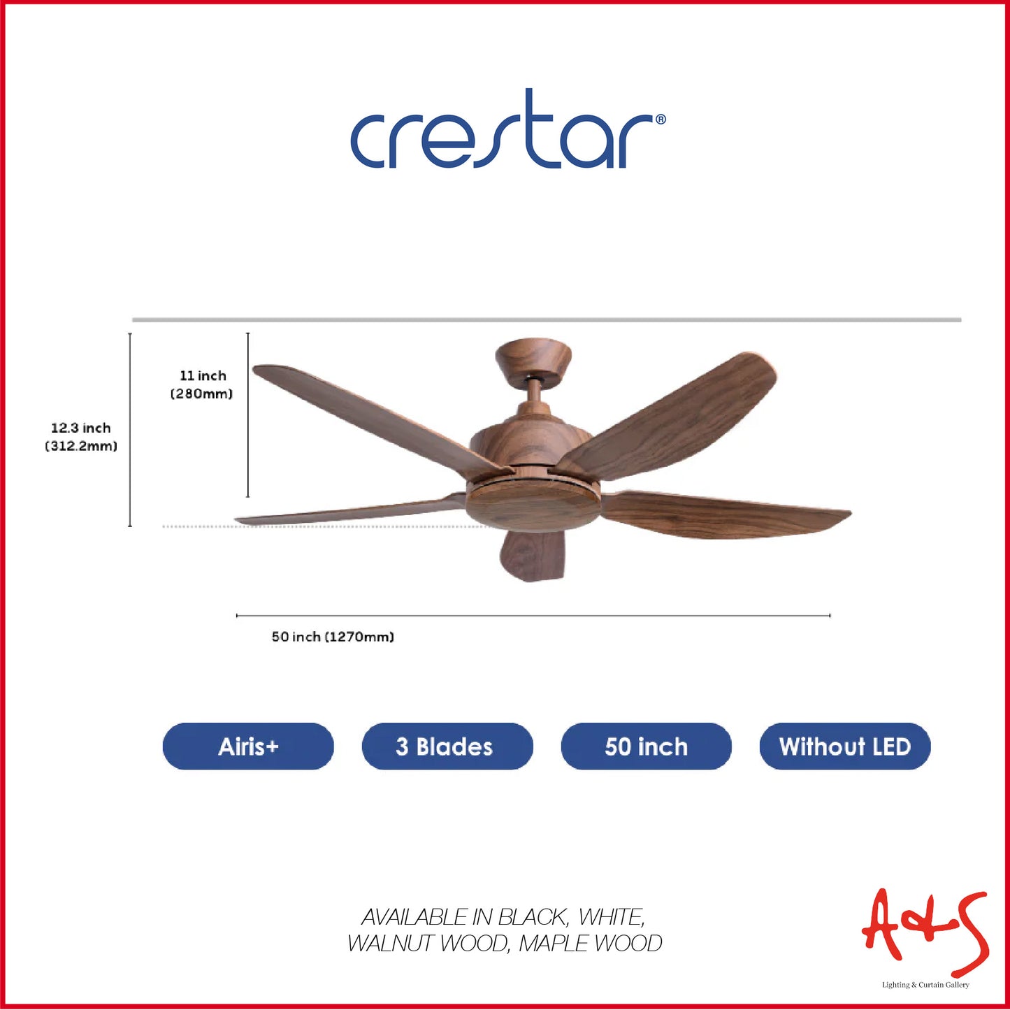 Crestar Airis+ Smart DC Ceiling Fan