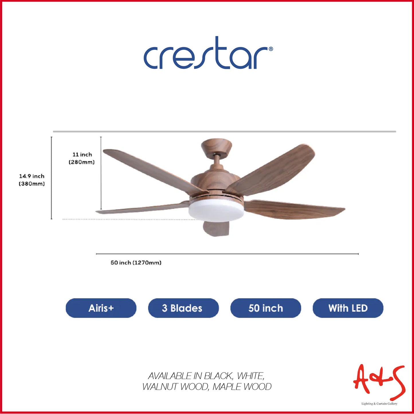 Crestar Airis+ Smart DC Ceiling Fan