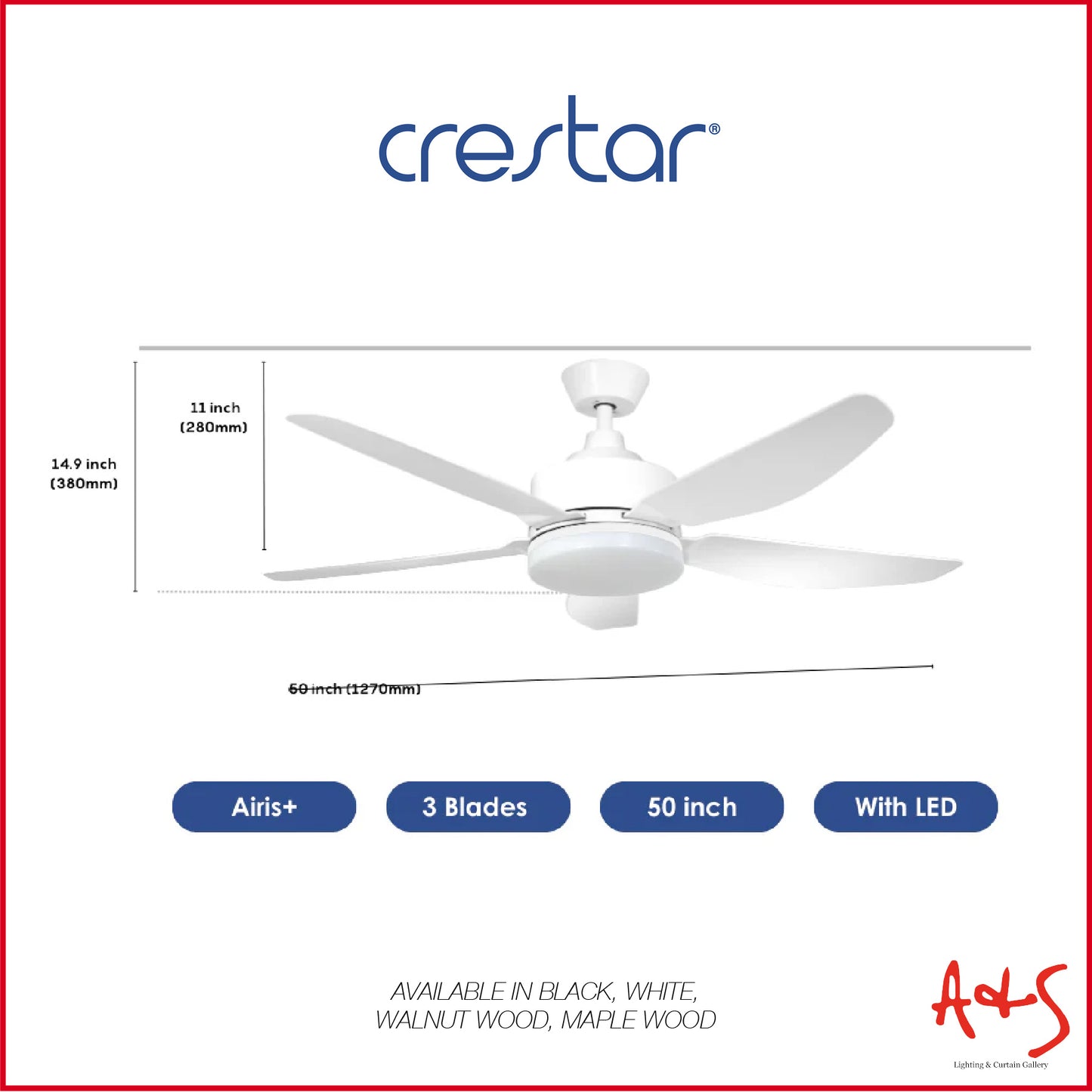 Crestar Airis+ Smart DC Ceiling Fan