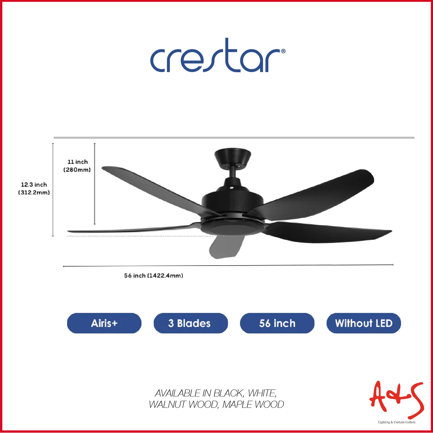 Crestar Airis+ Smart DC Ceiling Fan