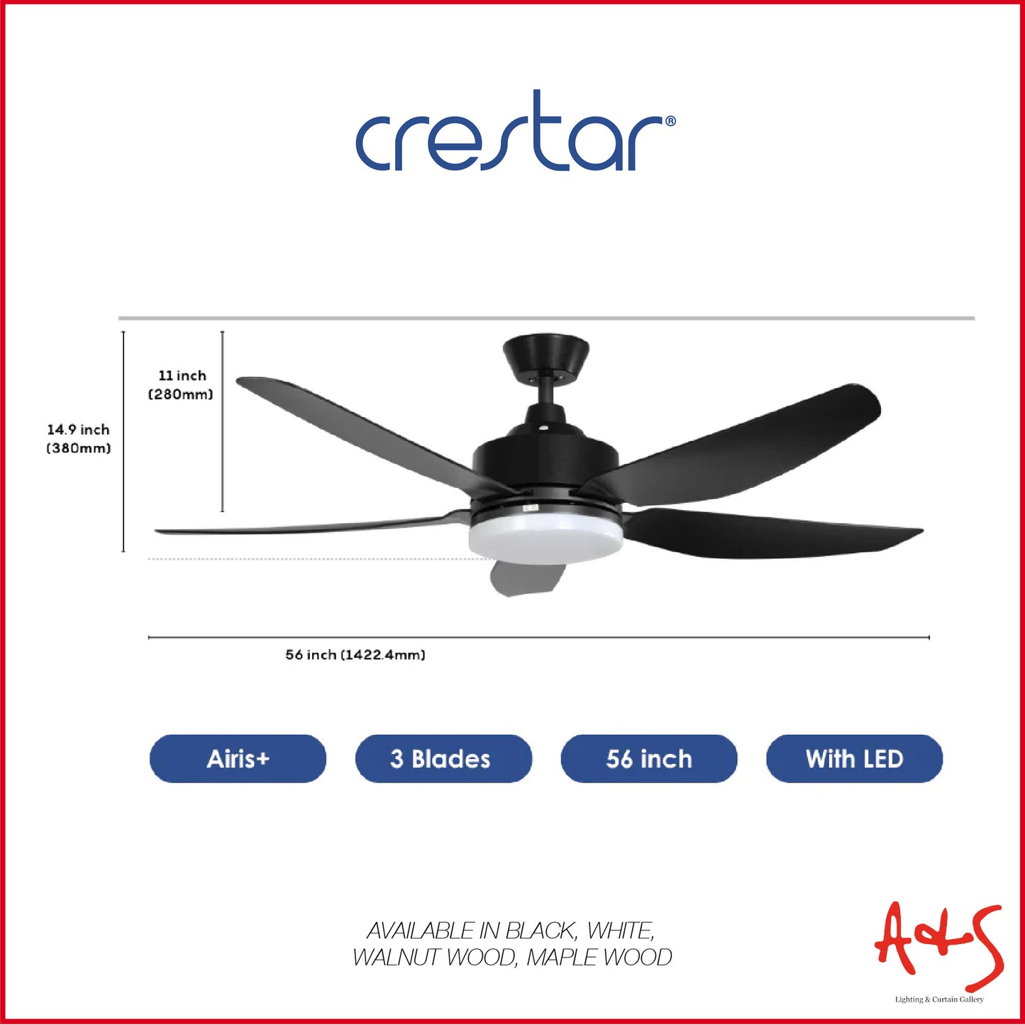 Crestar Airis+ Smart DC Ceiling Fan