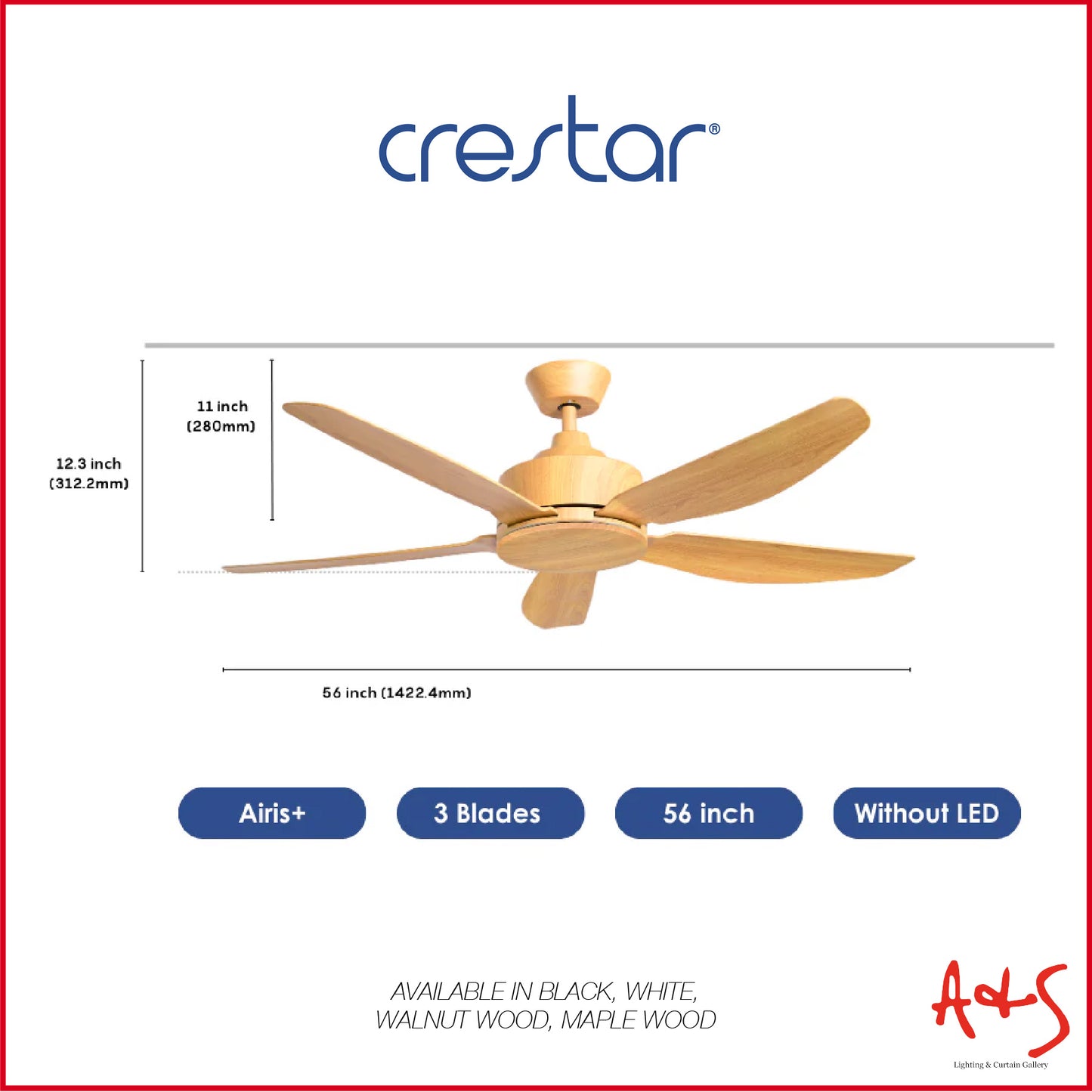 Crestar Airis+ Smart DC Ceiling Fan