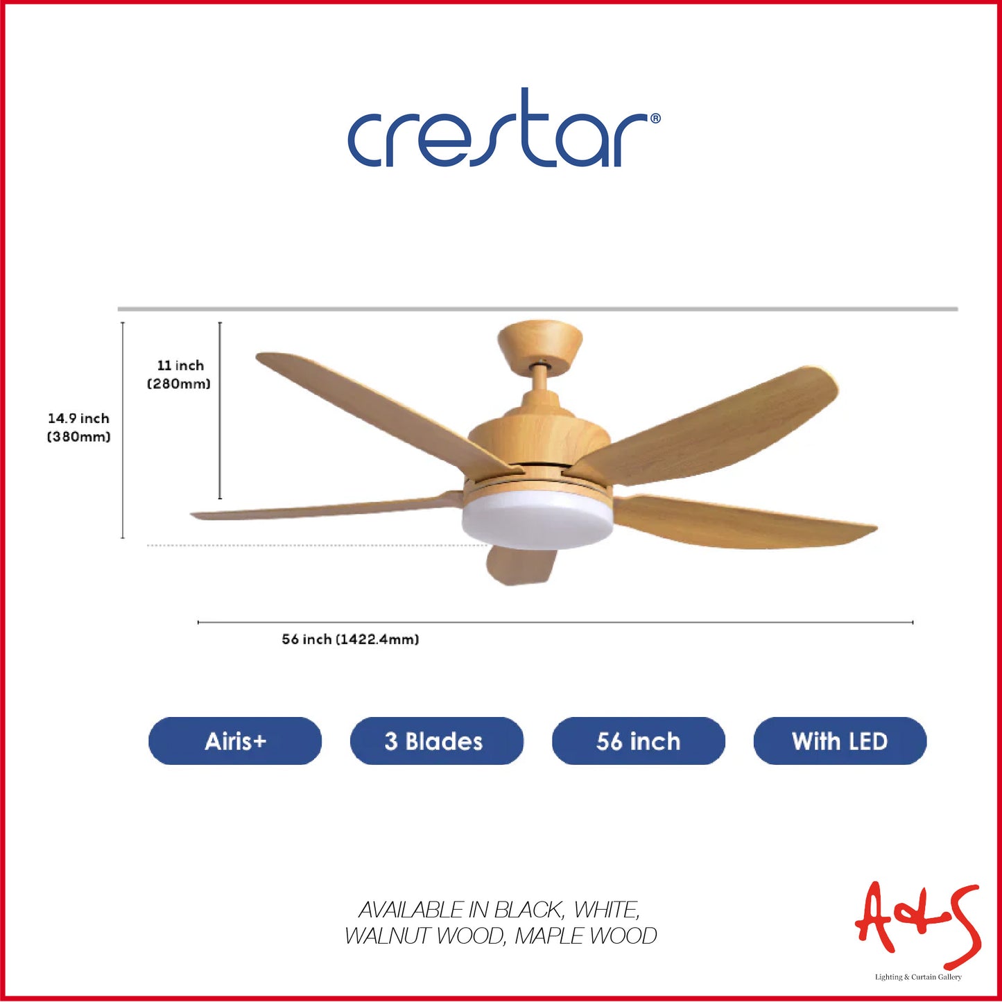 Crestar Airis+ Smart DC Ceiling Fan