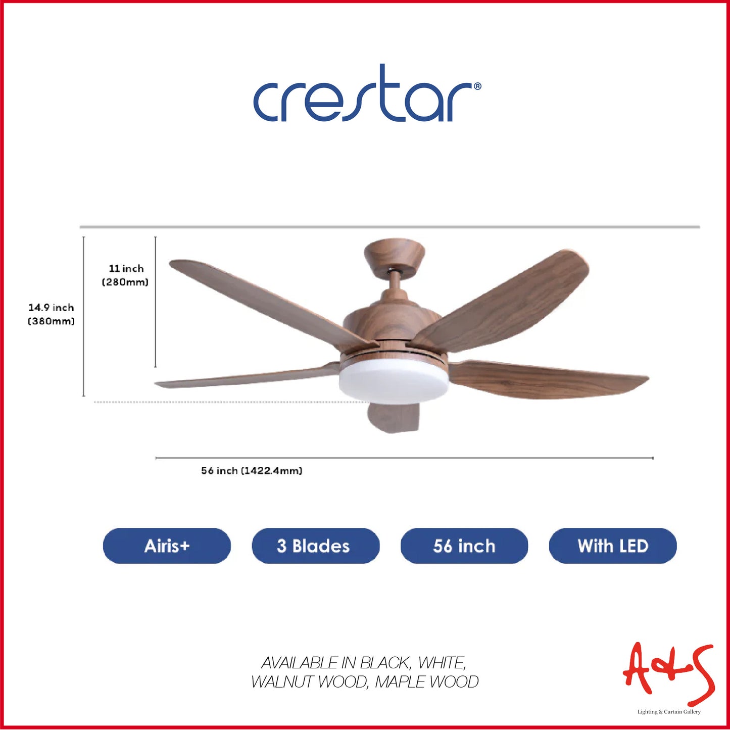 Crestar Airis+ Smart DC Ceiling Fan