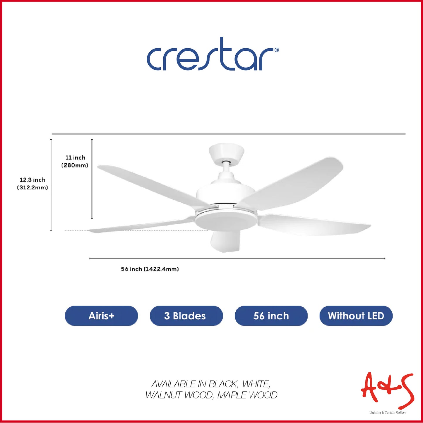 Crestar Airis+ Smart DC Ceiling Fan