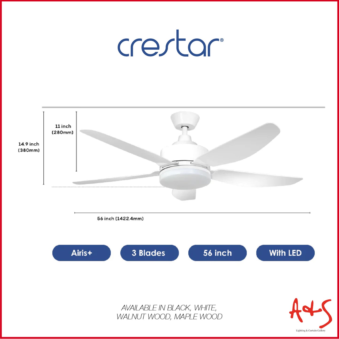 Crestar Airis+ Smart DC Ceiling Fan