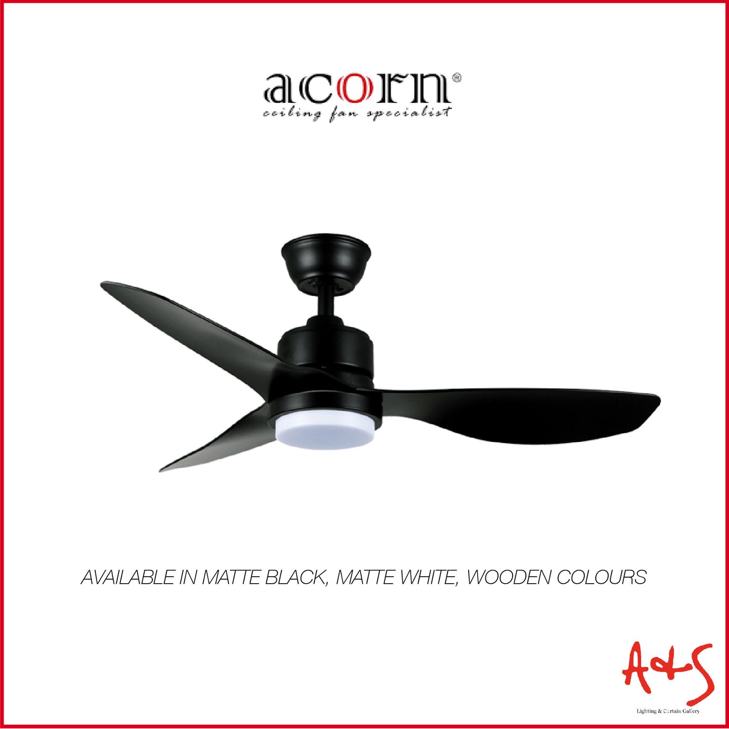 Acorn 40" Ceiling Fan DC-159 40"/52"