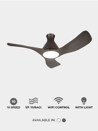 KDK 48" DC Ceiling Fan w/ Light w/ Remote E48GP