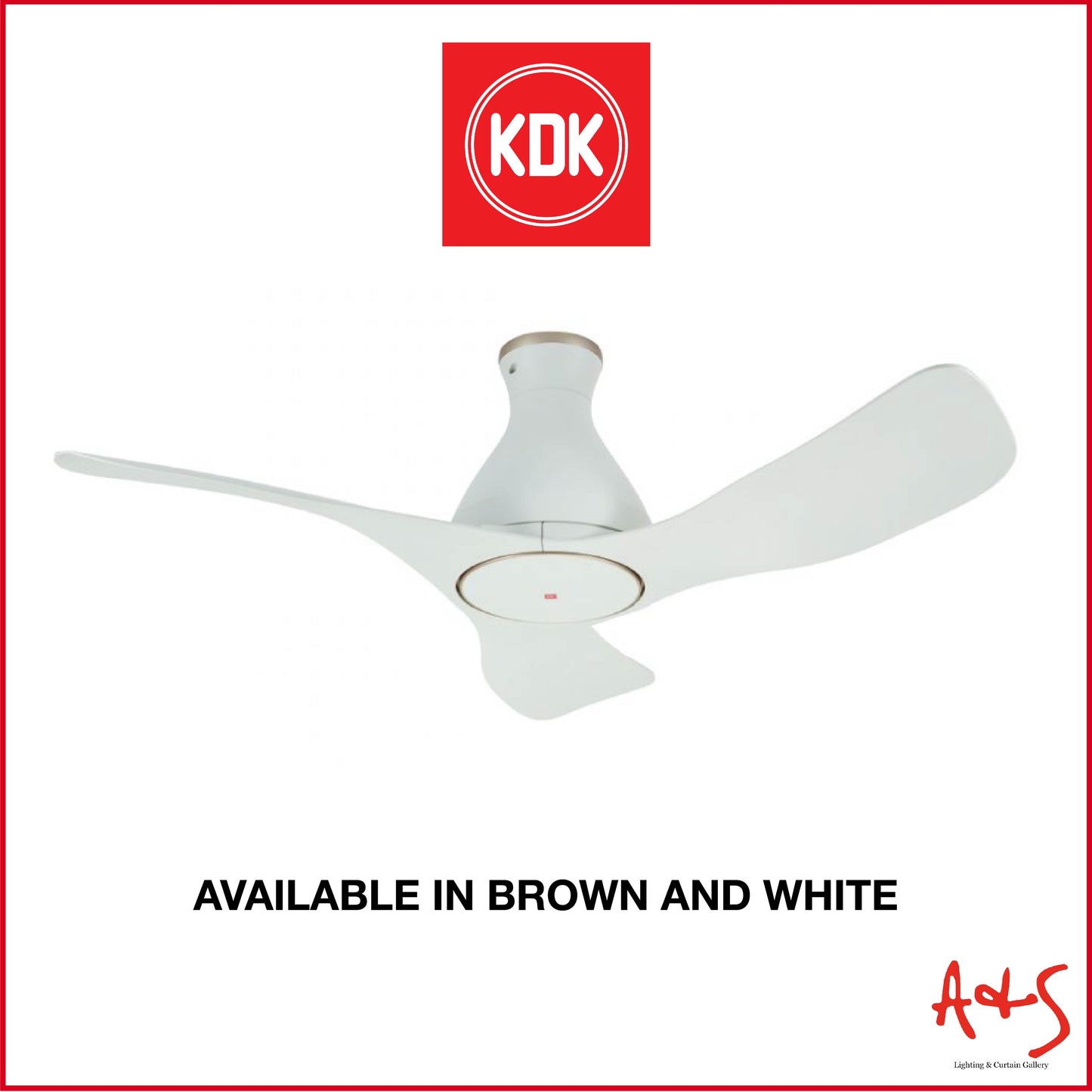 KDK 48" DC Ceiling Fan w/ Remote E48HP
