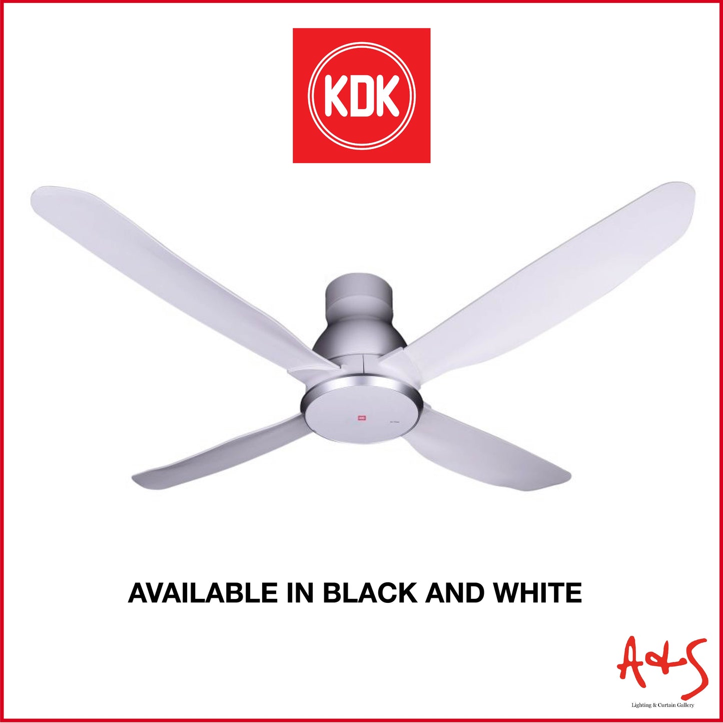 KDK 56" DC Ceiling Fan w/ Remote W56WV