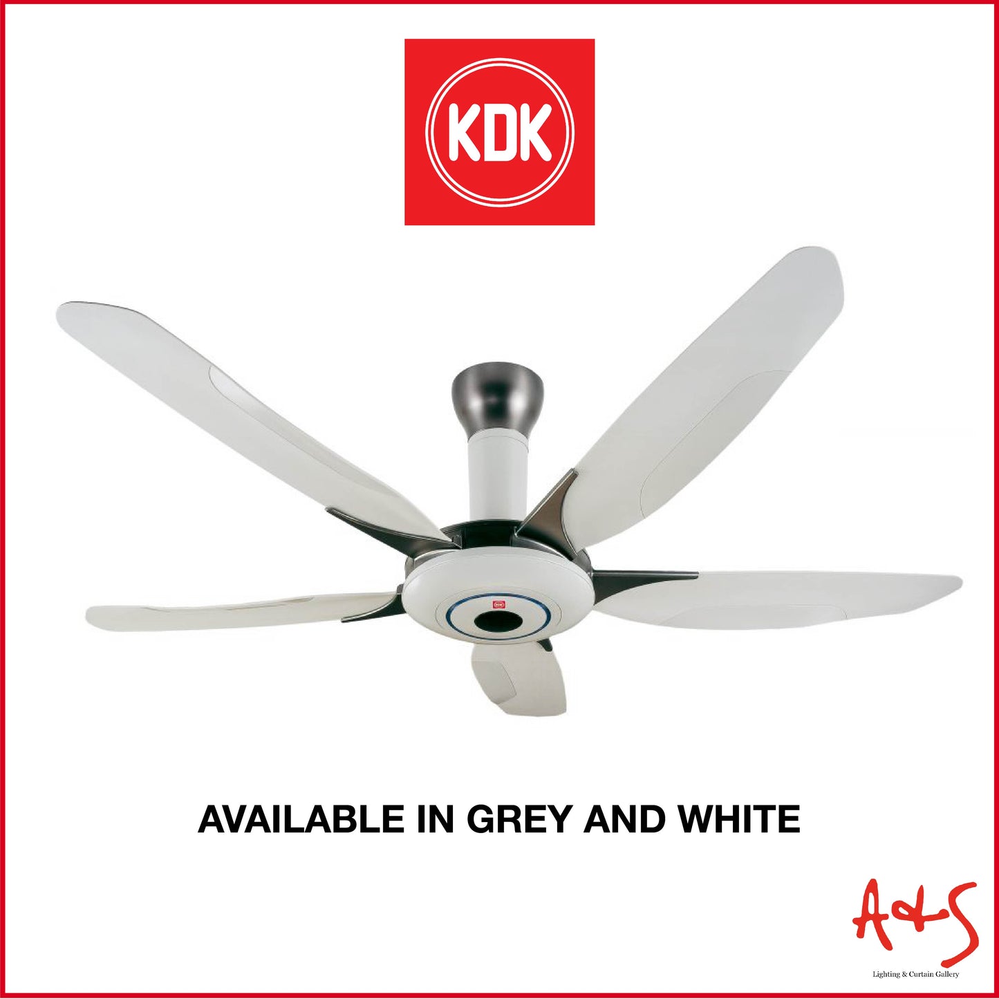 KDK 60" DC Ceiling Fan w/ Remote Z60WS