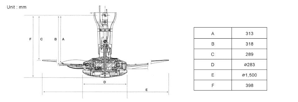 KDK 60" DC Ceiling Fan w/ Remote Z60WS
