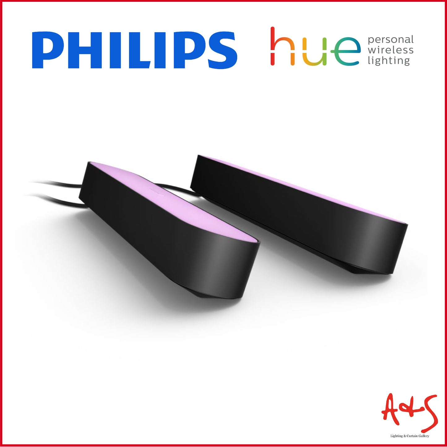 飞利浦 HUE Play 灯条 2 件装黑色
