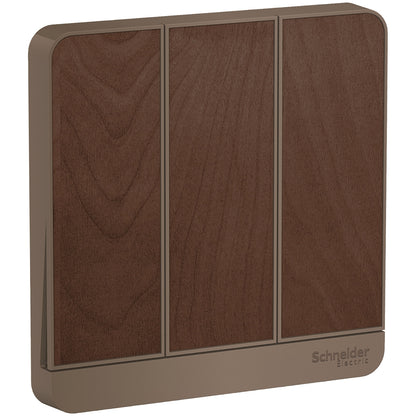 Schneider AvatarOn Light Switch White/Dark Wood/Dark Grey/Wine Gold/Gold Hairline