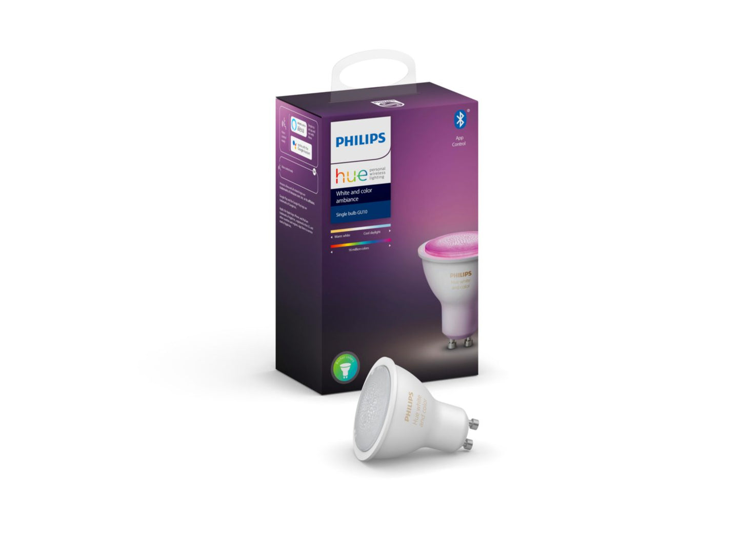 Philips HUE White and Colour 5.7W GU10 Bulb 16 Million Colour