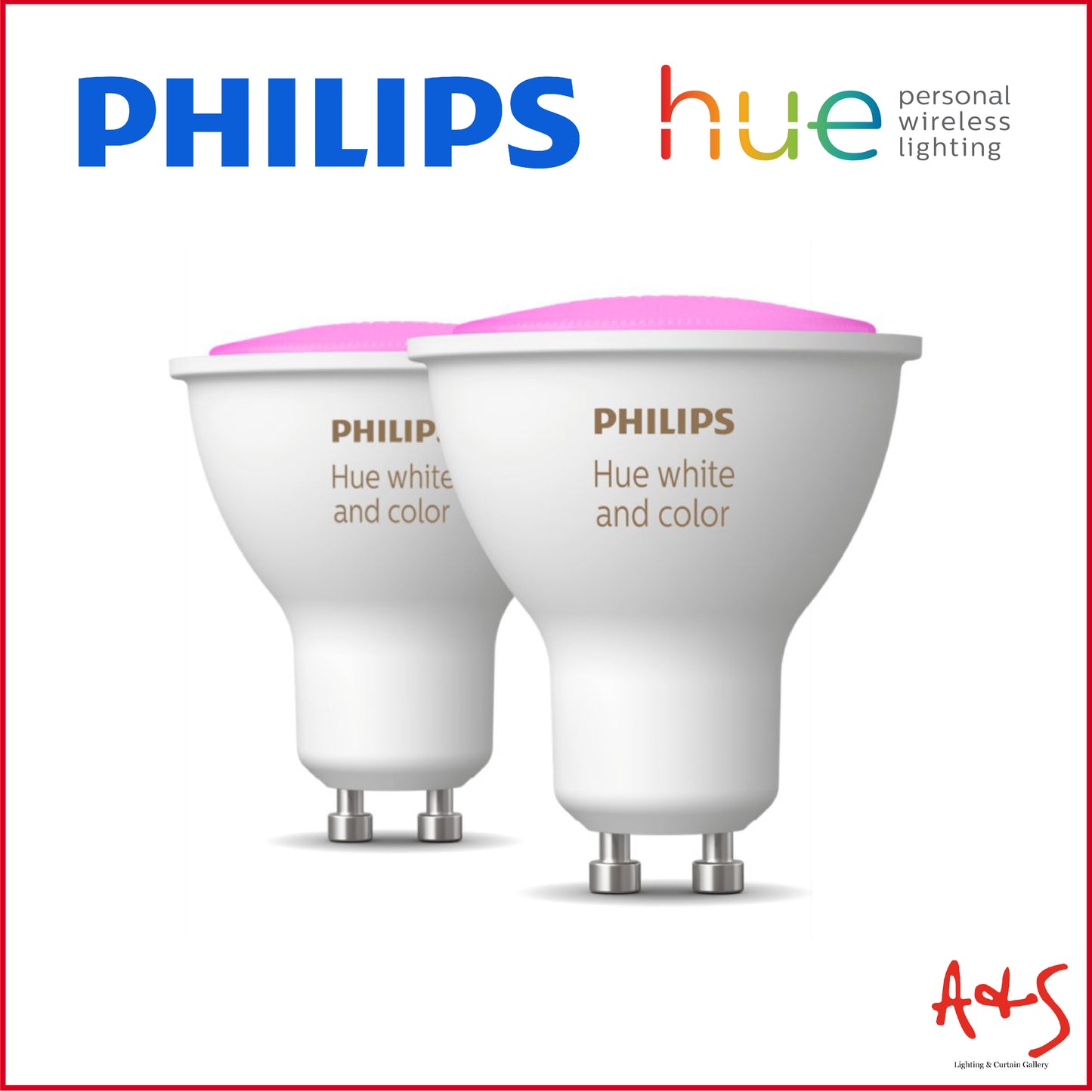 Philips HUE White and Colour 5.7W GU10 Bulb 16 Million Colour